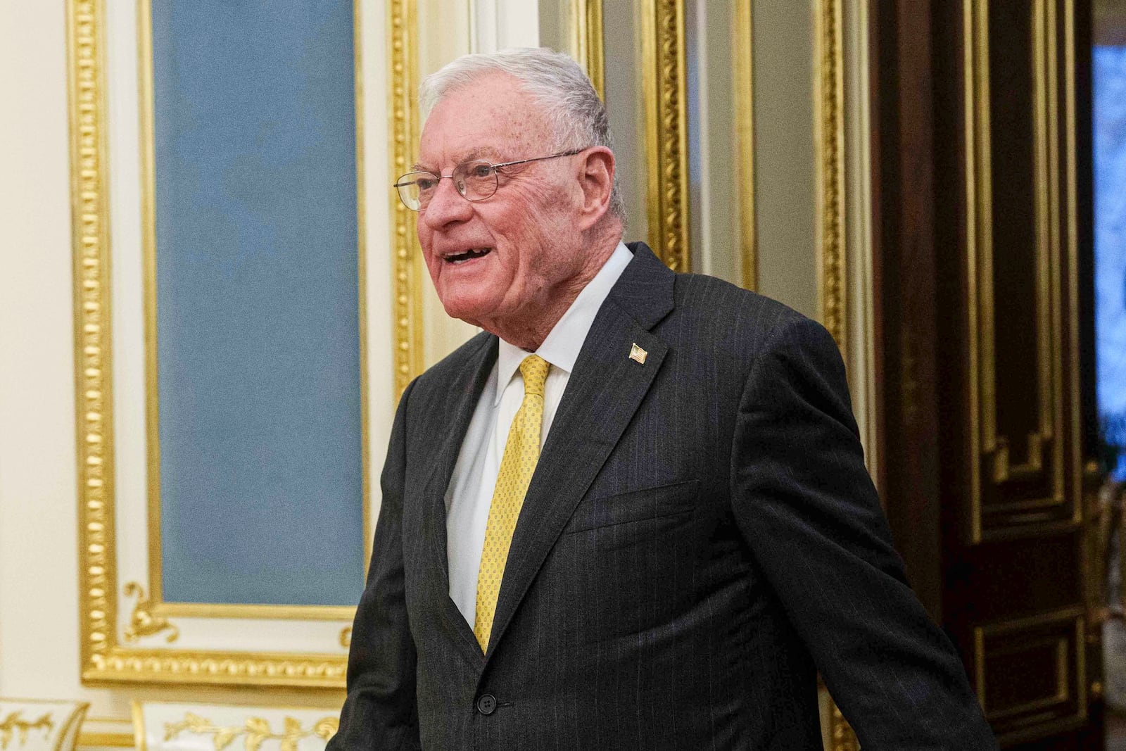 FILE - Keith Kellogg, the U.S. Special Envoy for Ukraine and Russia, enters the hall for a meeting with Ukraine's President Volodymyr Zelenskyy in Kyiv, Ukraine, Feb. 20, 2025. (AP Photo/Evgeniy Maloletka, File)