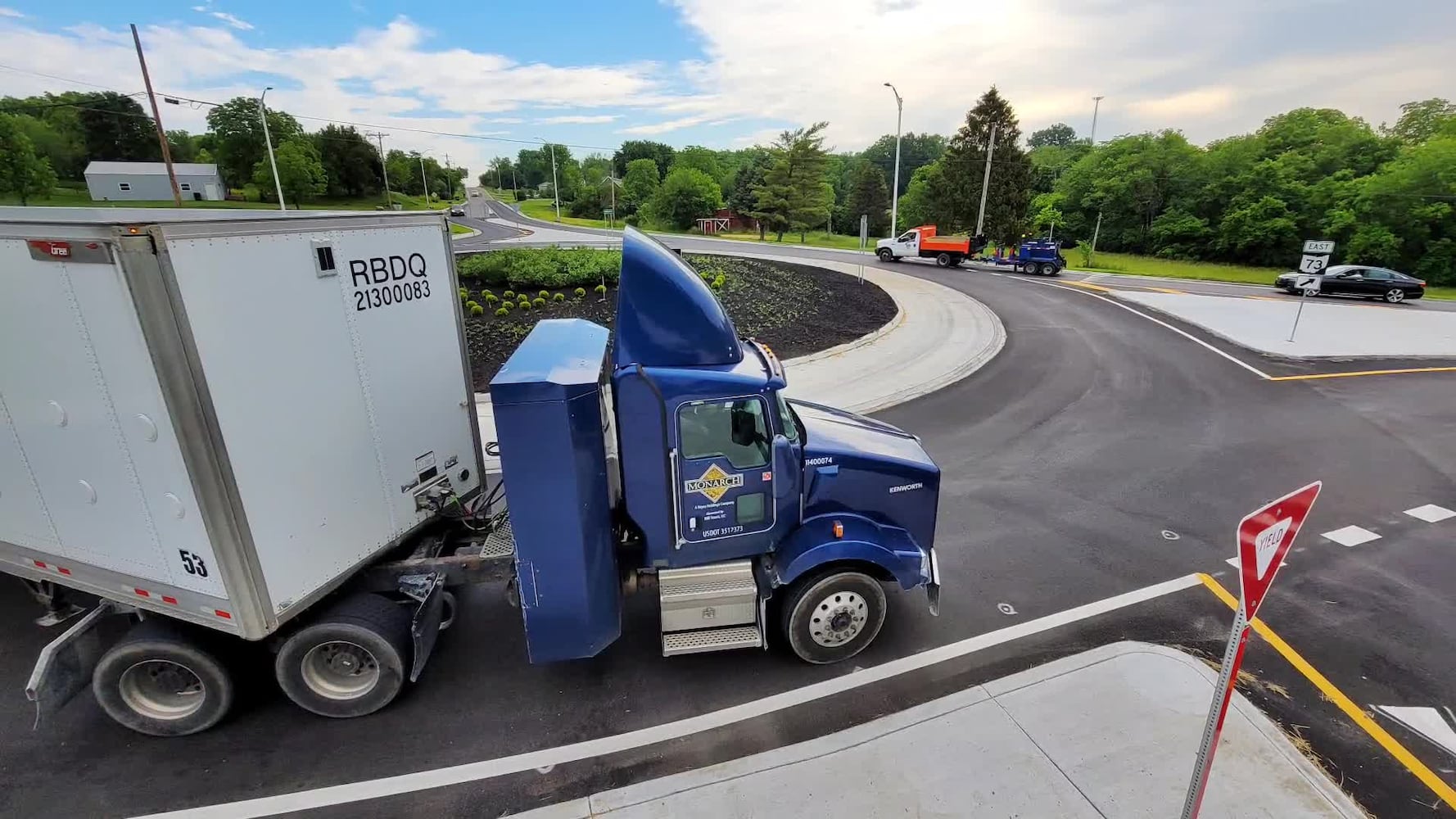 Roundabout at OH 73 and Jacksonburg Road