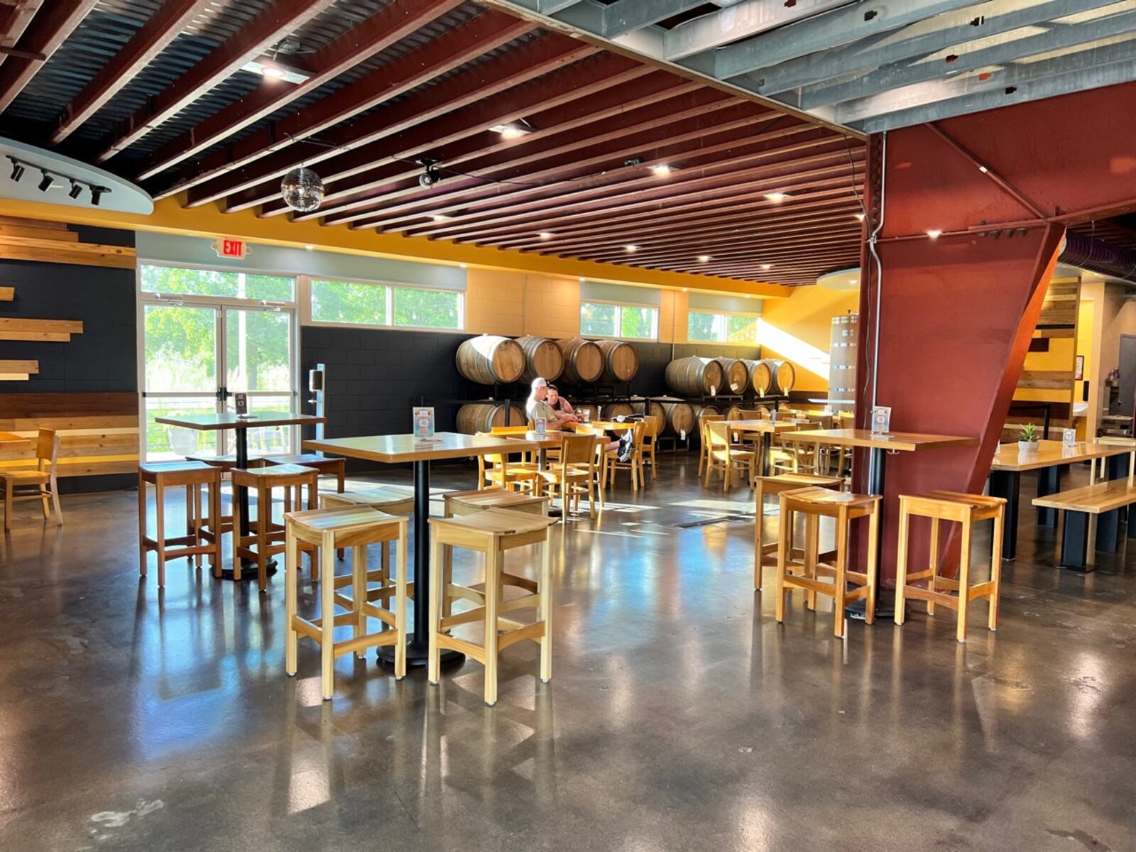 Yellow Springs Brewery Barrel Room offers customers a larger space that offered better opportunities to be socially distant than the original Millworks taproom location.