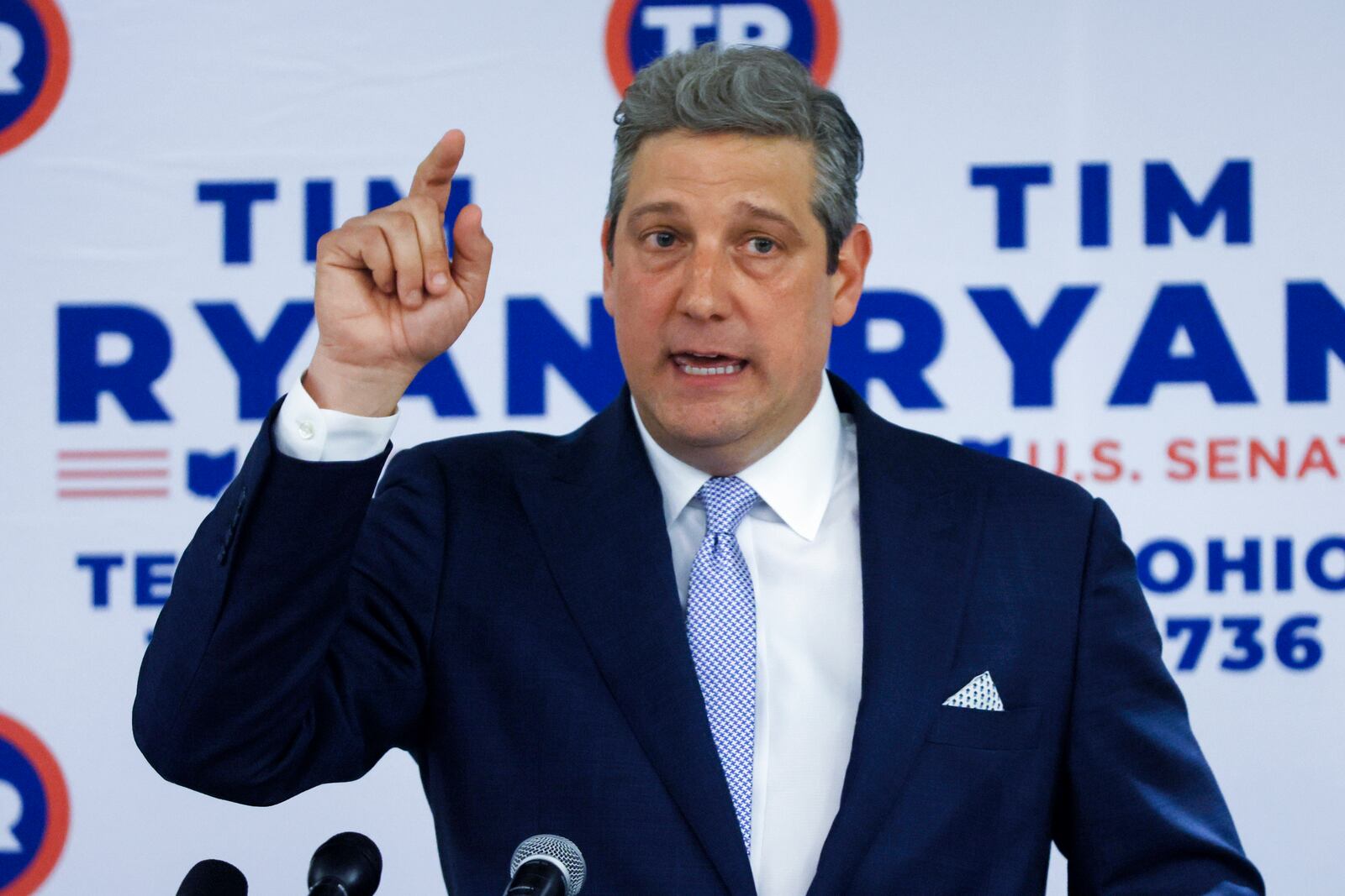 FILE—Rep. Tim Ryan, D-Ohio, running for an open U.S. Senate seat in Ohio, speaks, May 3, 2022, in Columbus, Ohio.  (AP Photo/Jay LaPrete, File)