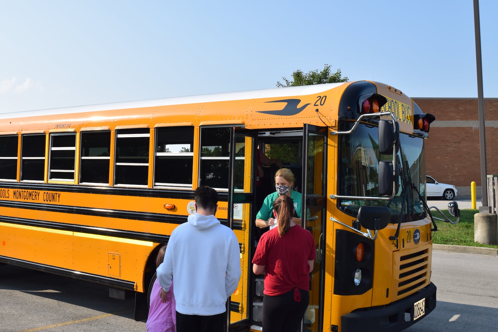 Northmont schools are not utilizing their buses to transport students so they are being used instead to help deliver meals to students who are at home. CONTRIBUTED