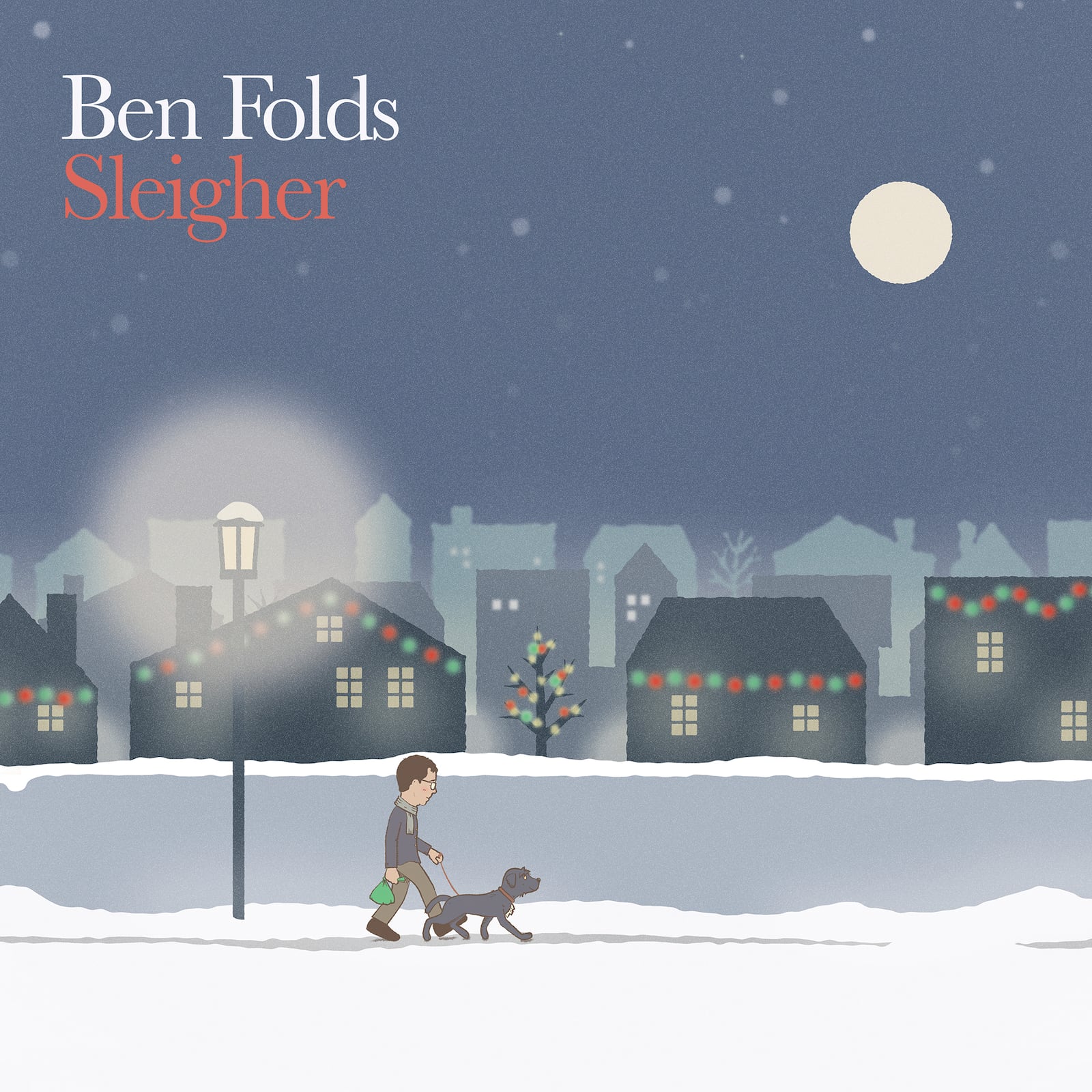 This cover image released by New West Records shows "Sleigher" by Ben Folds. (New West Records via AP)