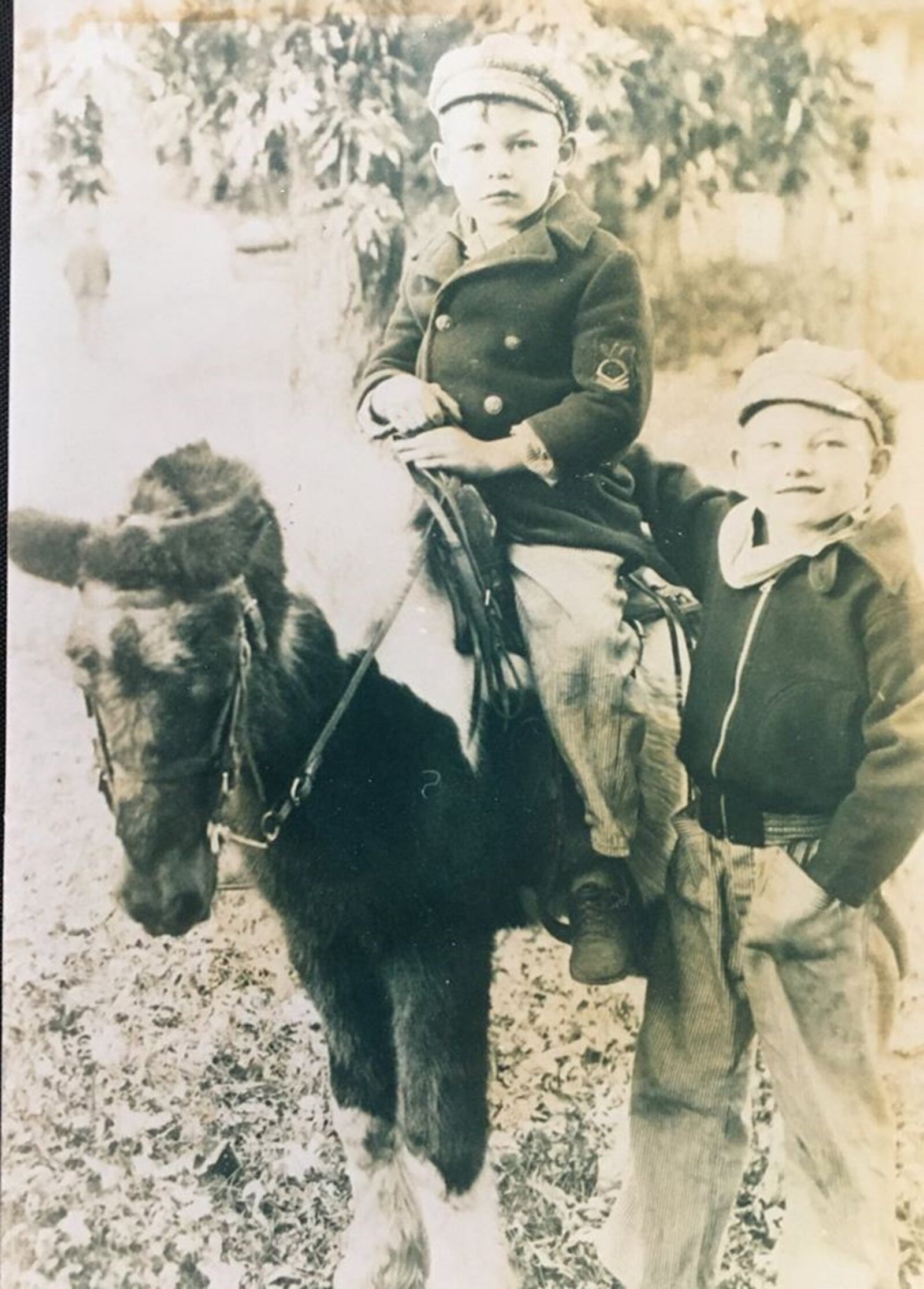 Dayton native Chad Gottschlich (on pony) is pictured with his older brother Jerry. Tony Gottschlich, also a Dayton native is Jerry's (Jerald) son. He said his uncle and his wife Lotte, became rocks in his life when his parent's died.  Chad Gottschlich recently died of coronavirus.