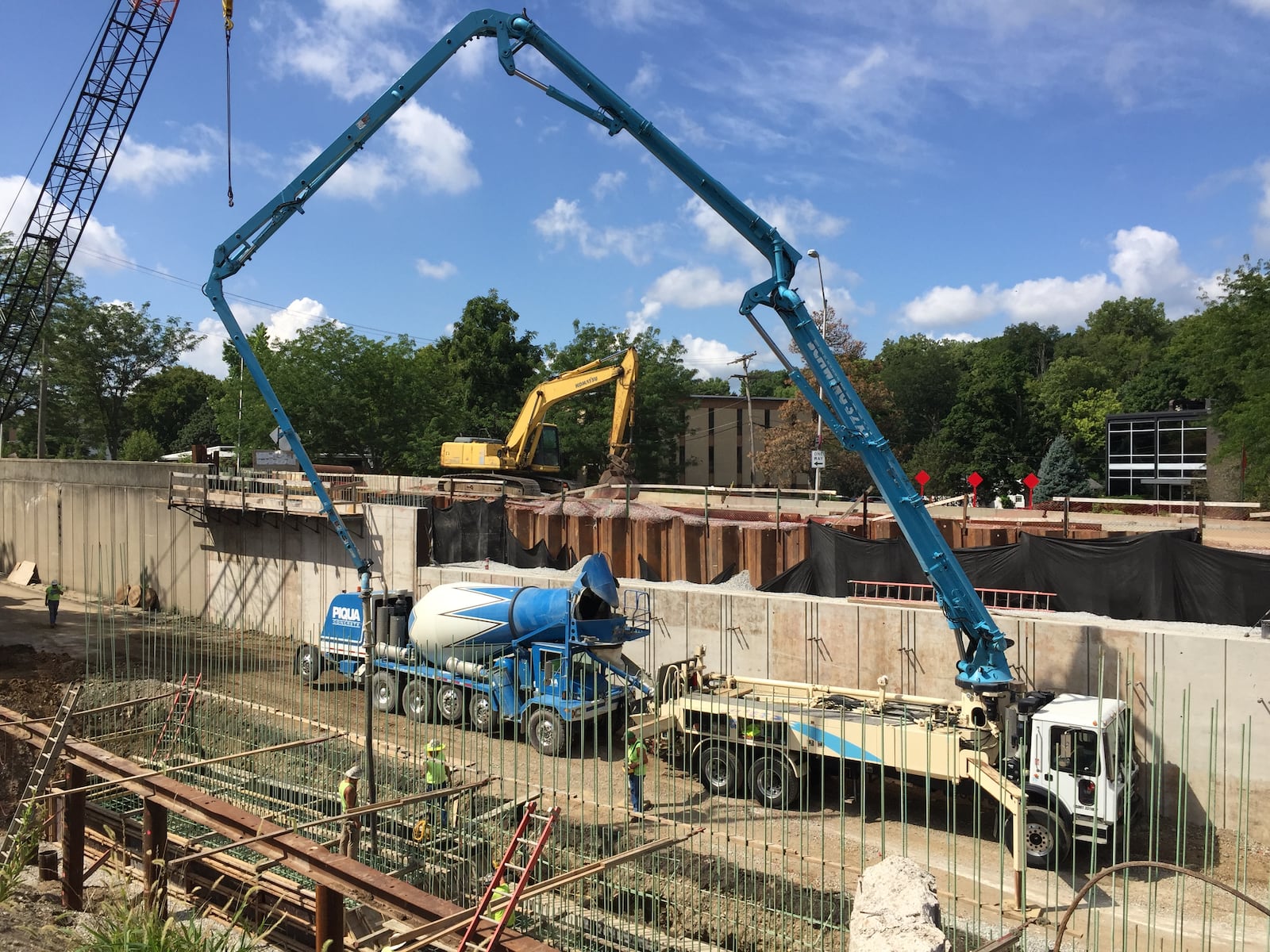 Workers replace the Schantz Avenue bridge over South Dixie Highway in Kettering. The job was completed in 2019. The bridge was rated structurally deficient and the replacement project was funded through ODOT's Municipal Bridge Program.