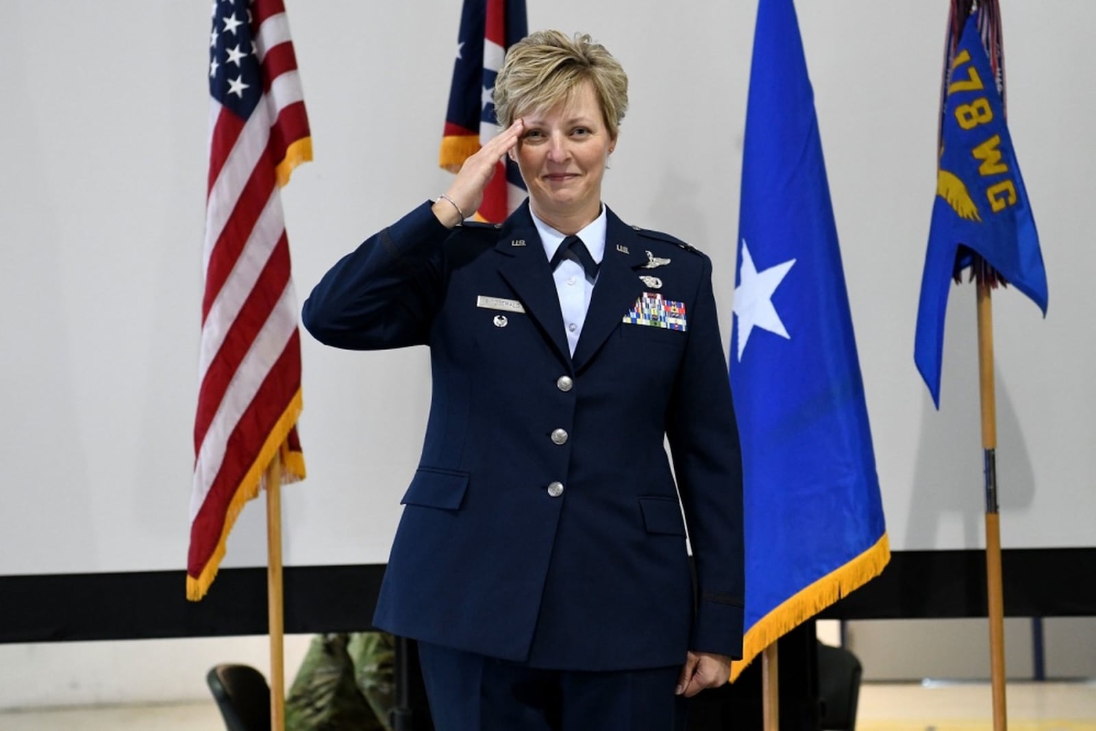 Col. Kimberly A. Fitzgerald retired from the Ohio National Guard this after serving at the commander for 178th Wing at the Springfield Air National Guard Base. CONTRIBUTED PHOTO / SENIOR AIRMAN AMBER MULLEN