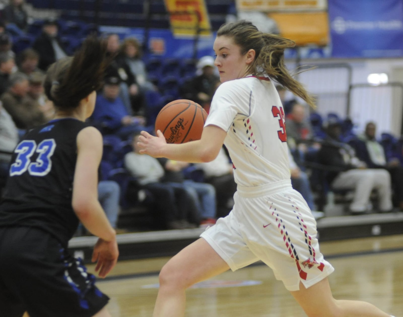 Tipp’s Maddie Frederick. Springboro defeated Tippecanoe 57-38 in the 16th Annual Premier Health Flyin to the Hoop at Trent Arena in Kettering on Sat., Jan. 13, 2018. MARC PENDLETON / STAFF