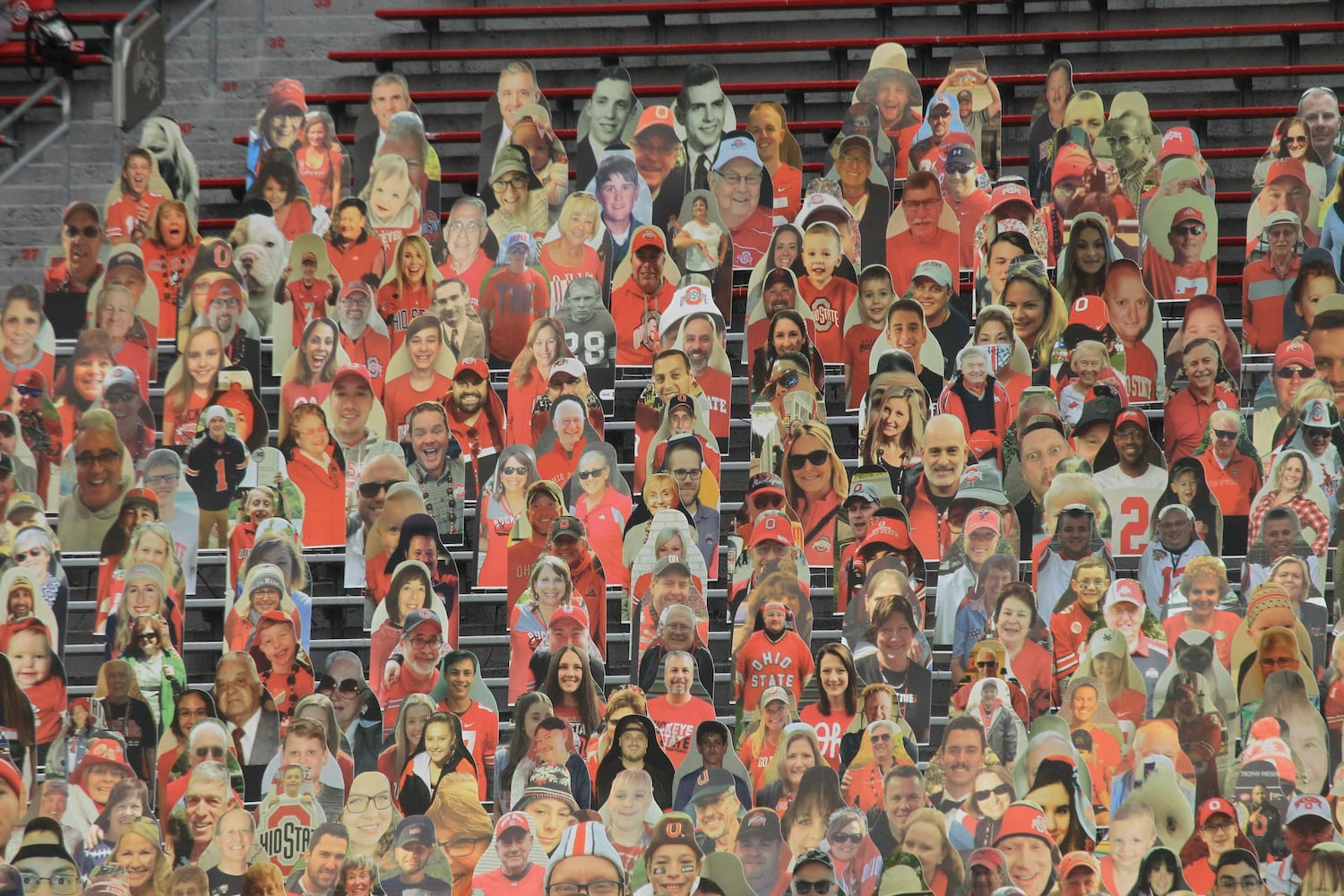 Photos: Ohio State fan cutouts at Ohio Stadium