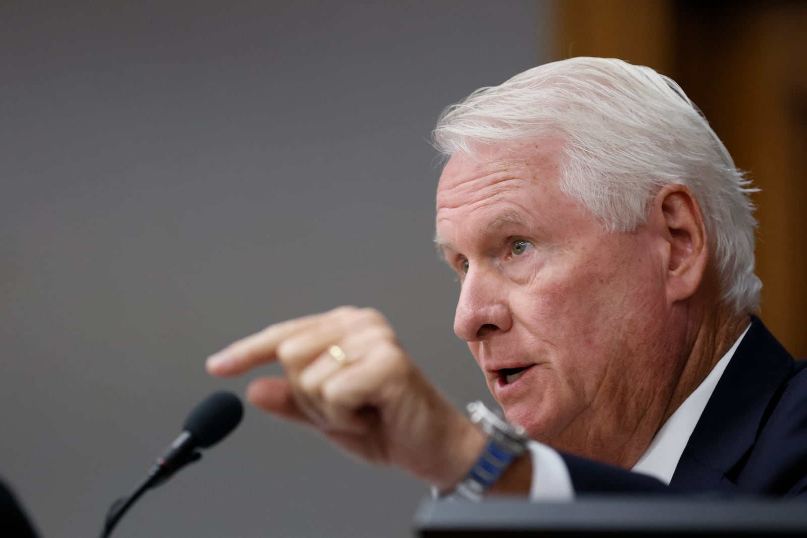 Superior Court Judge H. Patrick Haggard speaks during the trial of Jose Ibarra at Athens-Clarke County Superior Court on Monday, Nov. 18, 2024, in Athens, Ga. (Miguel Martinez/Atlanta Journal-Constitution via AP)