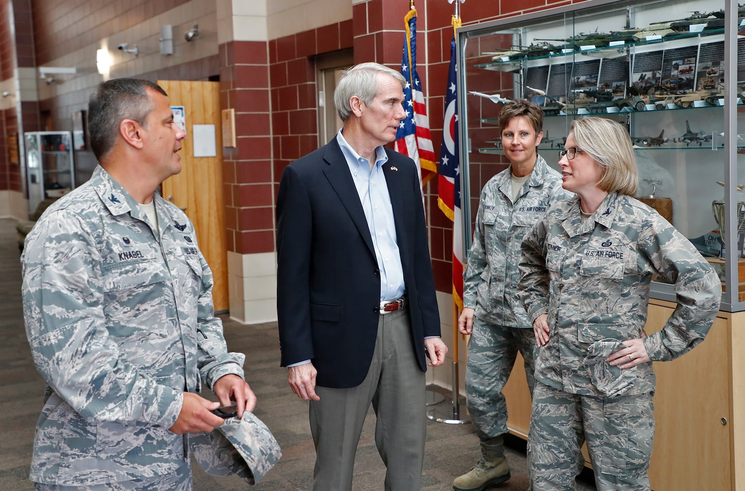 Rob Portman at Springfield Air National Guard Base