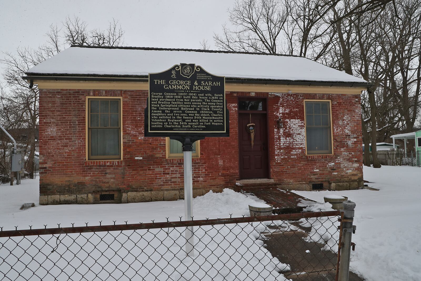 The Gammon House was one of the stops along the Underground Railroad, helping slaves escape to freedom. BILL LACKEY/STAFF