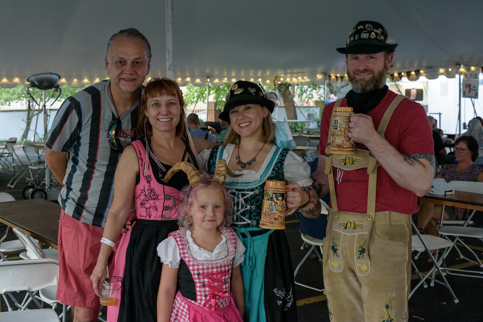 Prost! The 37th Annual Germanfest Picnic Lite was held at the Dayton Liederkranz-Turner German Club in Dayton's St. Anne's Hill Historic District from Friday, August 14th through Sunday, August 16, 2020. Even though the full festival couldn't be held at RiverScape MetroPark due to the COVID-19 pandemic, German food and beer were enjoyed by guests in two tents with socially distanced tables. The festival's signature food, beer and merchandise were available via a new online ordering option with the choice of carryout or curbside pickup which received an overwhelming response from the community. Did we spot you at the Kranz? TOM GILLIAM/CONTRIBUTING PHOTOGRAPHER