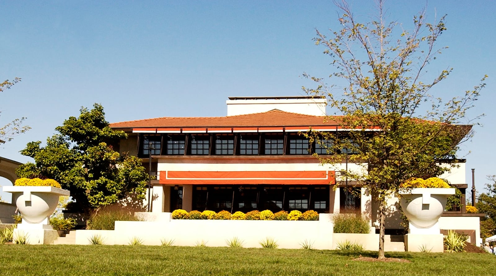 The Westcott House was designed by Frank Lloyd Wright.