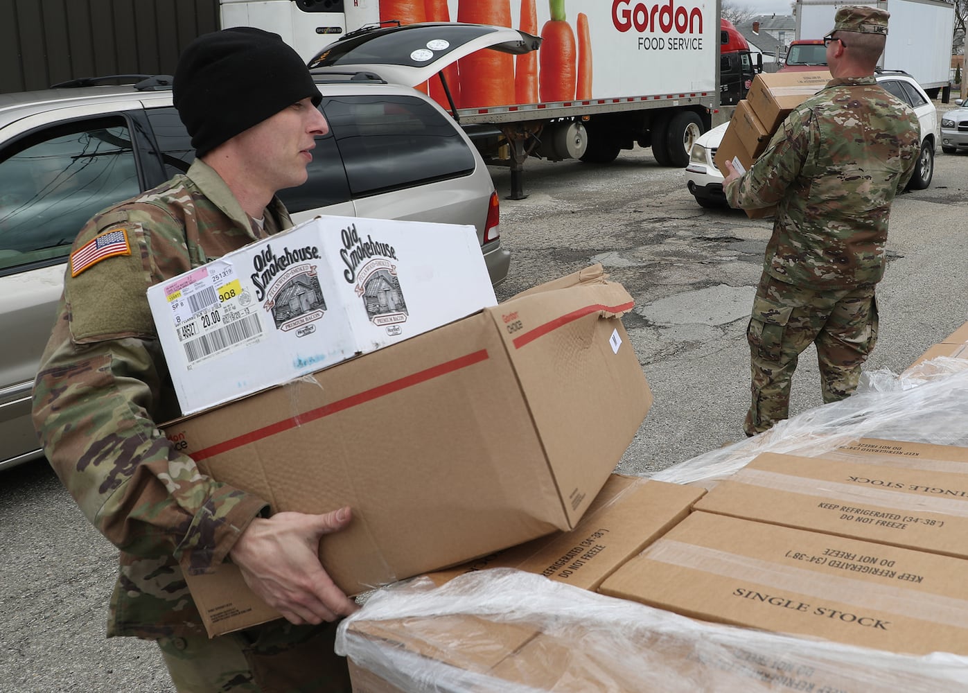 PHOTOS: National Guard Helps Distribute Food