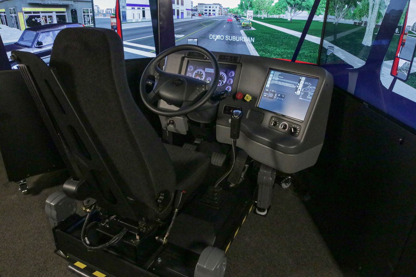 Clark State College purchased a TranSim 7-Series Driver Training Simulator and related software and hardware from L3Harris Driver Training Solutions, a commercial division of L3Harris Technologies, Inc. Contributed/L3Harris Technologies