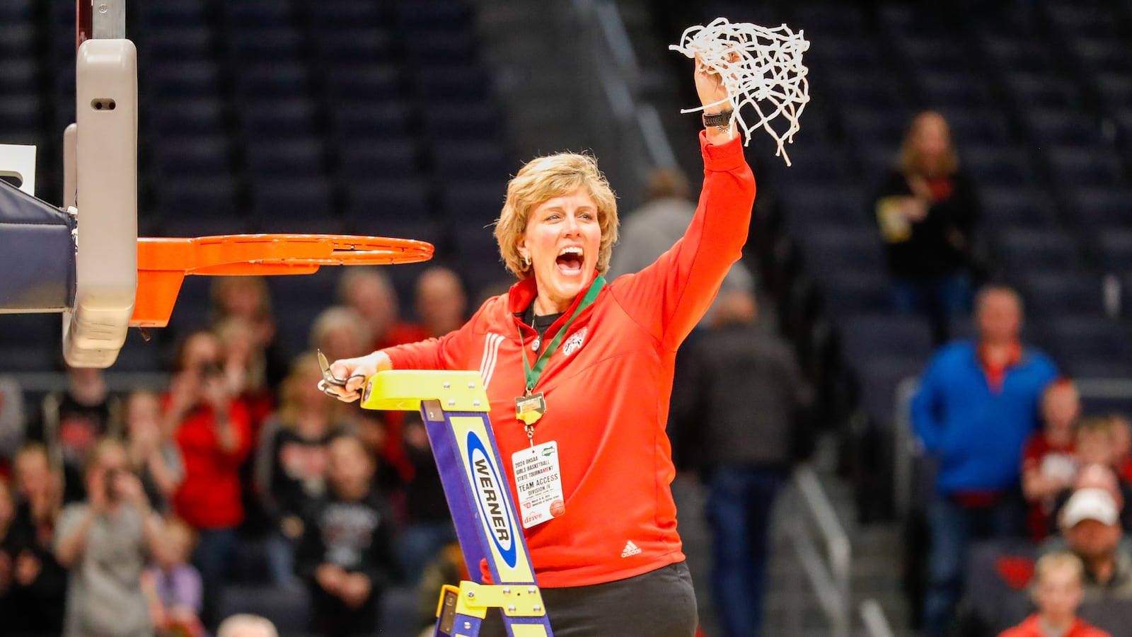 The Fort Loramie High School girls basketball team defeated Waterford in the Division IV state championship game at UD Arena on March 16, 2024. Michael Cooper/CONTRIBUTED