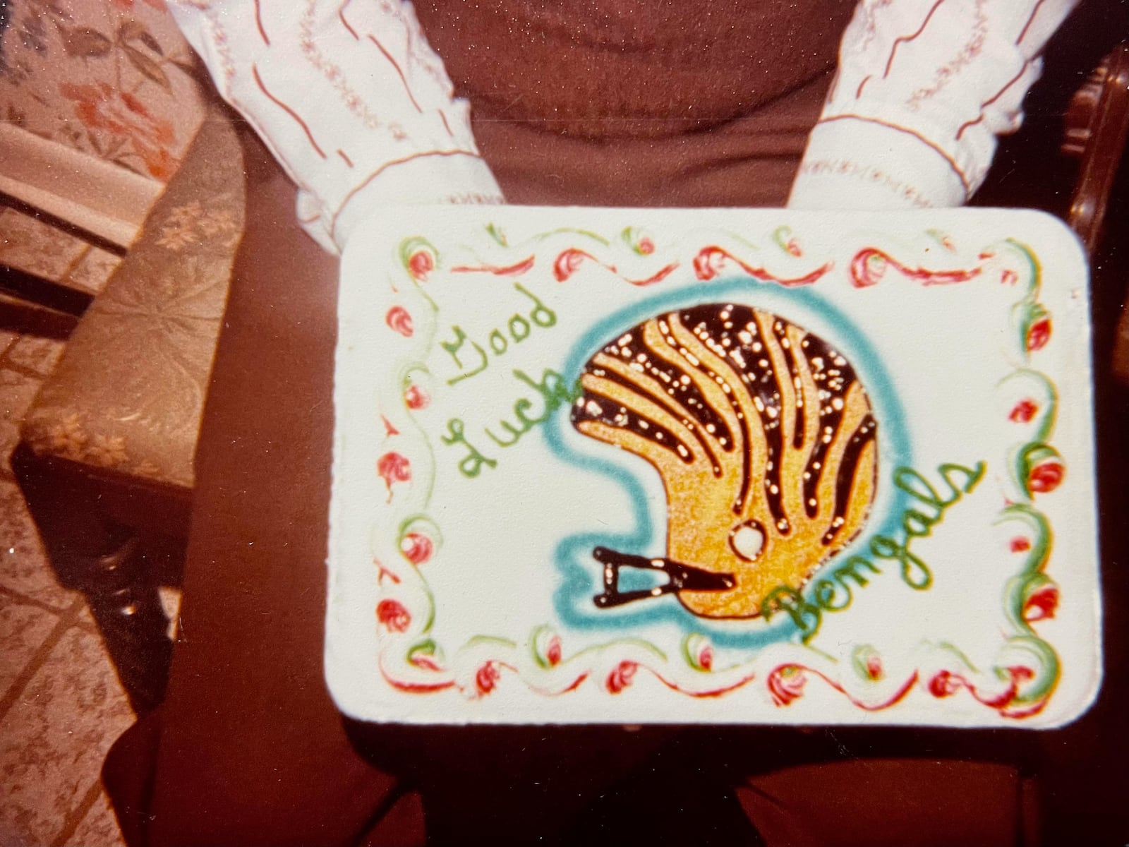 A Bengals Super Bowl cake in 1981 season.