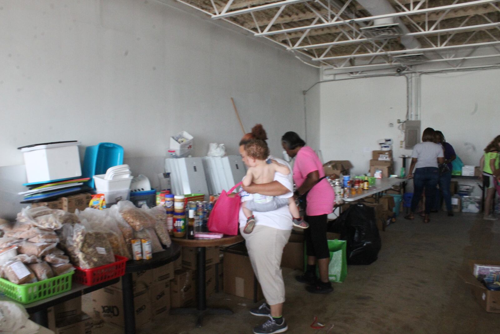 A donation center was set up following last week's tornadoes at Pippin’s Market in Trotwood.  Needed items include cleaning supplies, deodorant, body wash and baby items like diapers, wipes, baby food and formula.