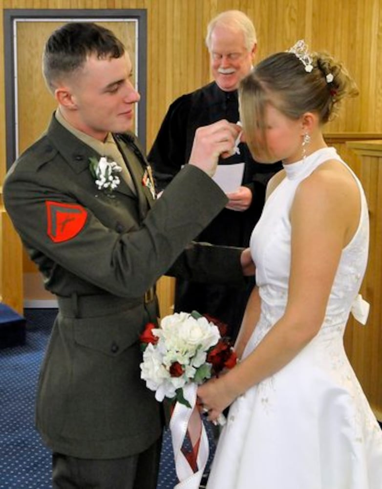 Marine gets married at court