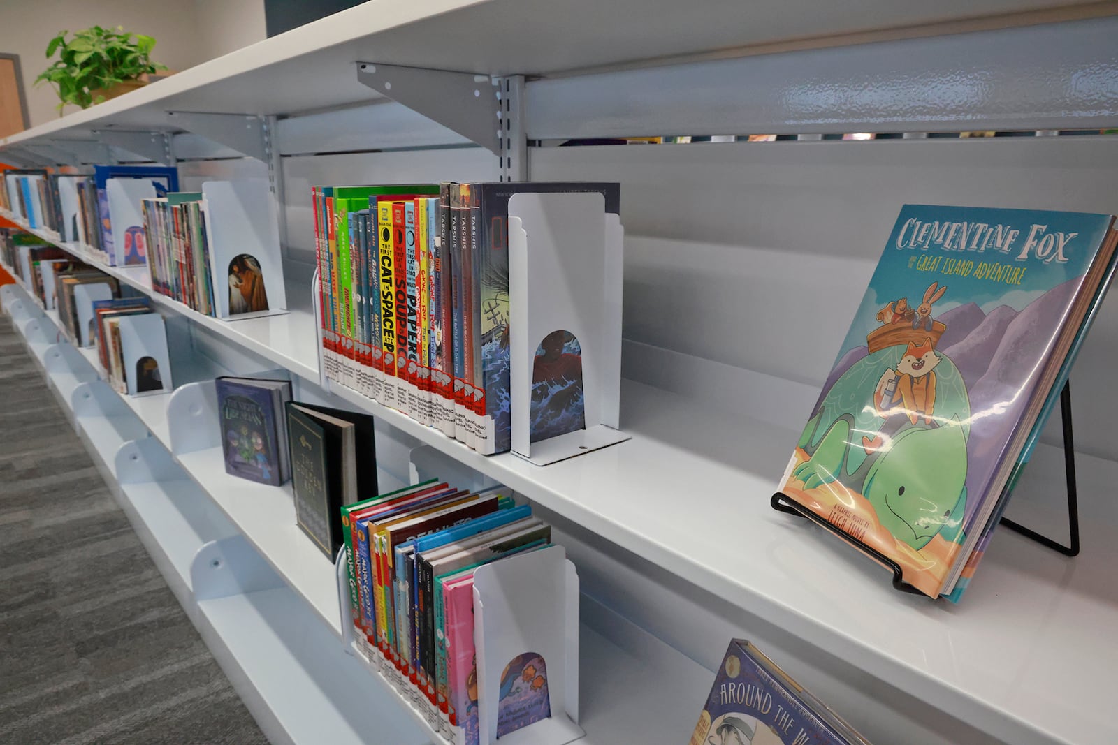 The children's section in new Tuttle Road branch of the Clark County Library Tuesday, Nov. 26, 2024. BILL LACKEY/STAFF