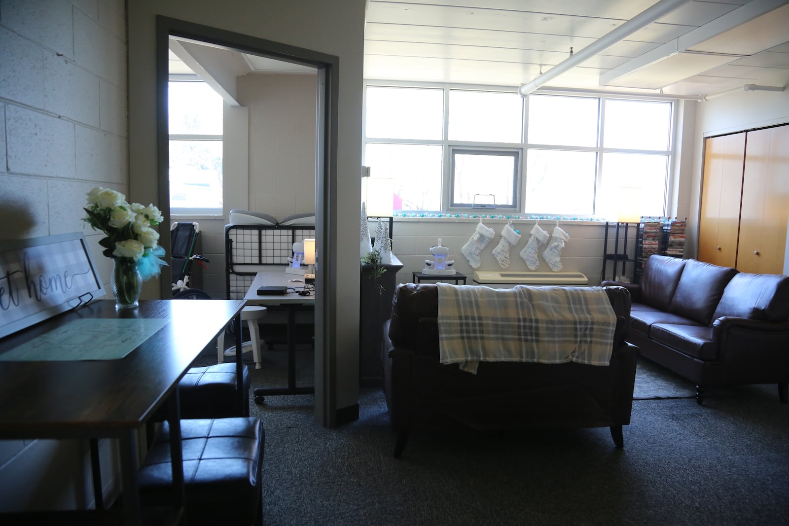 Developmental Disabilities of Clark County recently held a ribbon cutting earlier this month for the new Tech Center, Lending Library and Mock Smart Apartment, located at the Van Buren campus. In this photo is the living room area of the mock smart apartment. Contributed