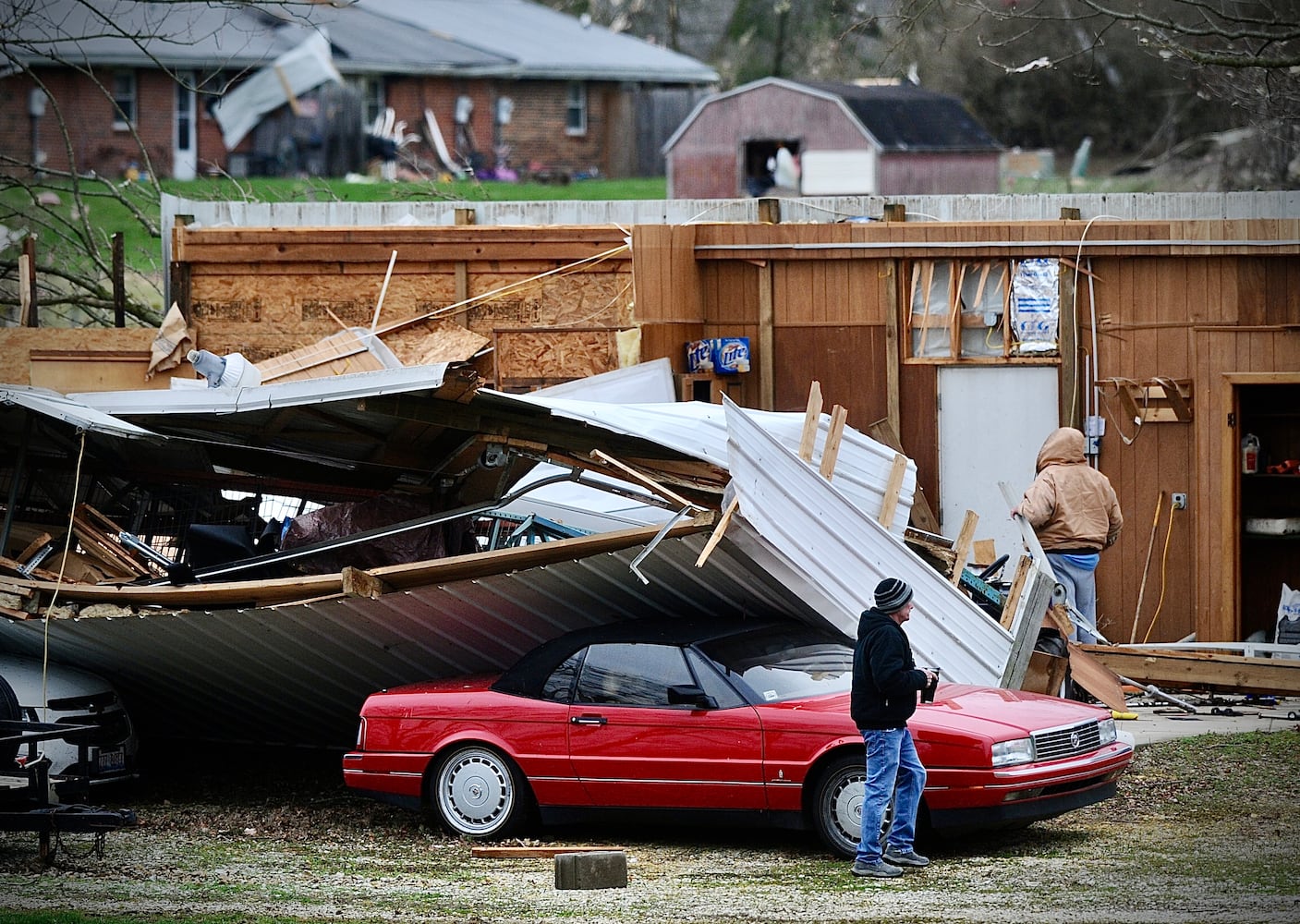 Tornado damage, Miami county near Covington