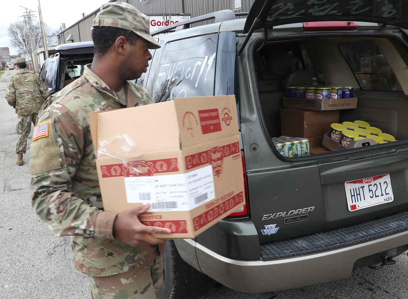 PHOTOS: National Guard Helps Distribute Food