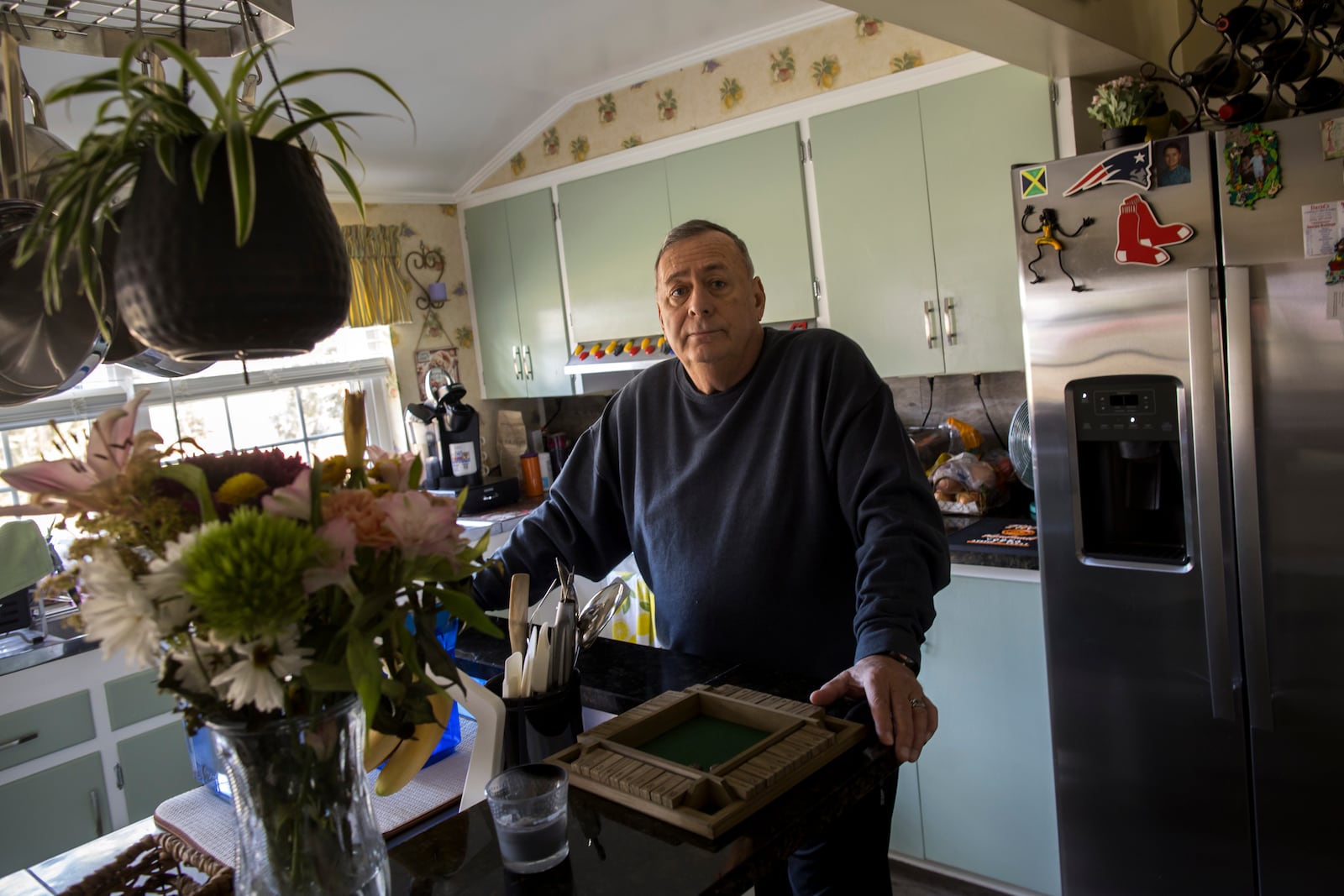 Retired U.S. Marine Stephen Watson stands inside his home, Monday, March 3, 2025, in Jesup, Ga. (Photo/Stephen B. Morton)