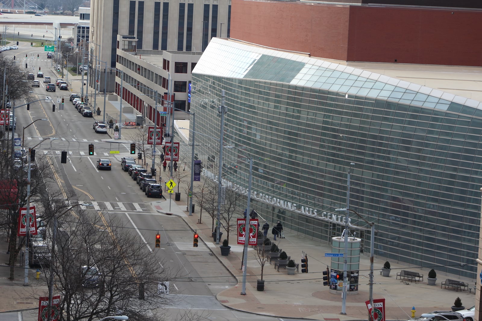 The Benjamin & Marian Schuster Performing Arts Center in downtown Dayton will be one of the venues that will host NATO Parliamentary Assembly events in late May. Part of downtown will be blocked off and will not be accessible to people who do not have the proper credentials. CORNELIUS FROLIK / STAFF