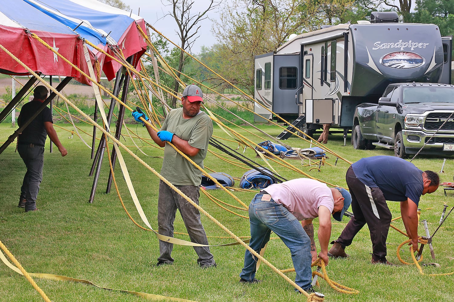 Circus Tent Raising SNS