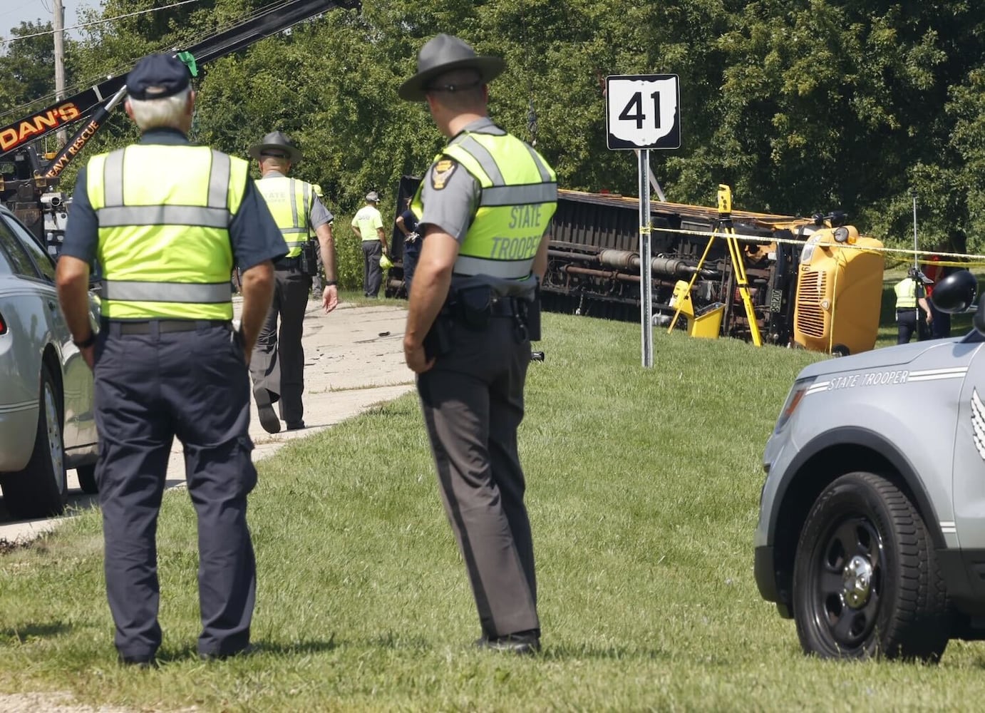 One killed after Northwestern school bus overturns in crash