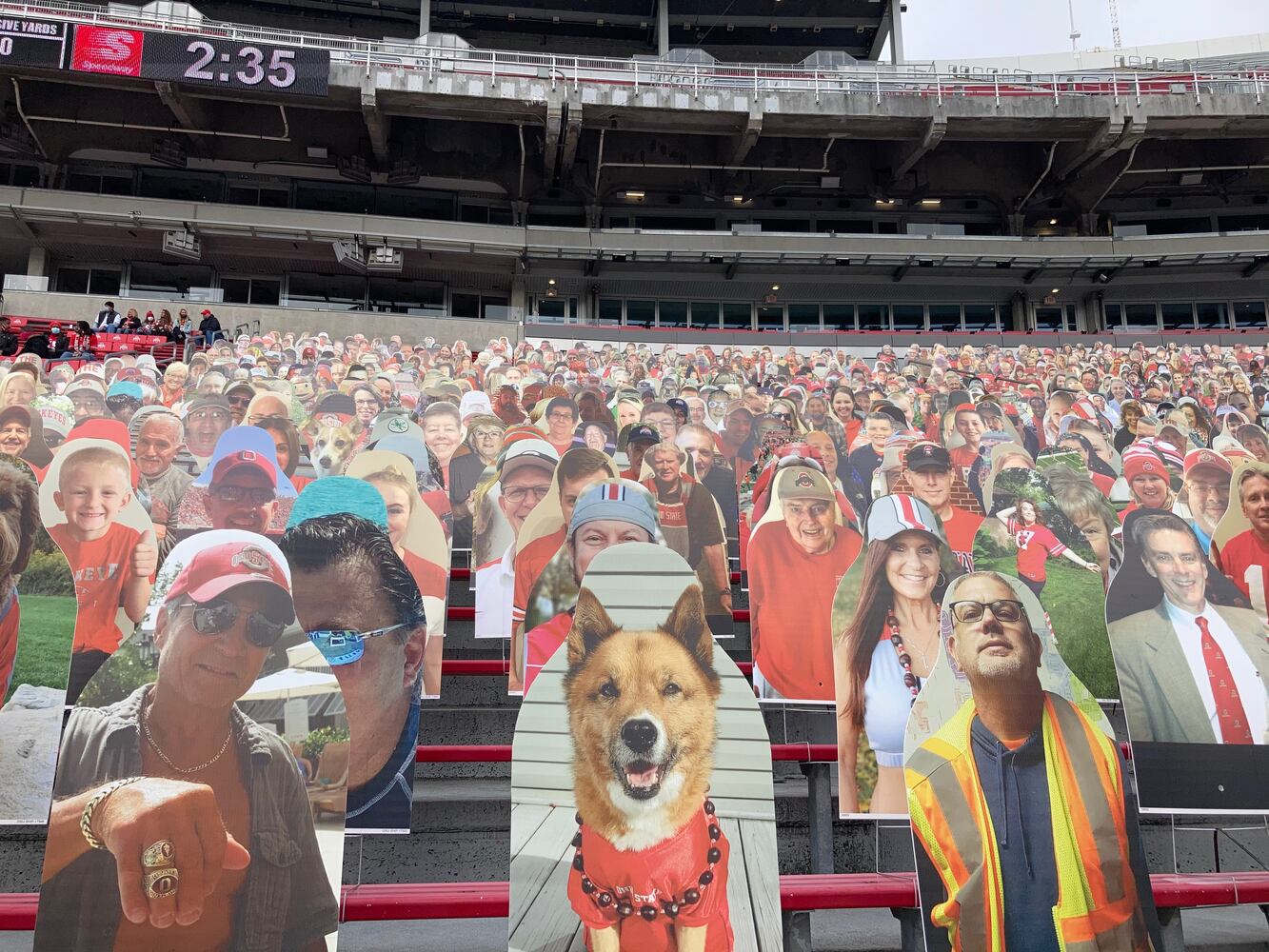 Photos: Ohio State fan cutouts at Ohio Stadium