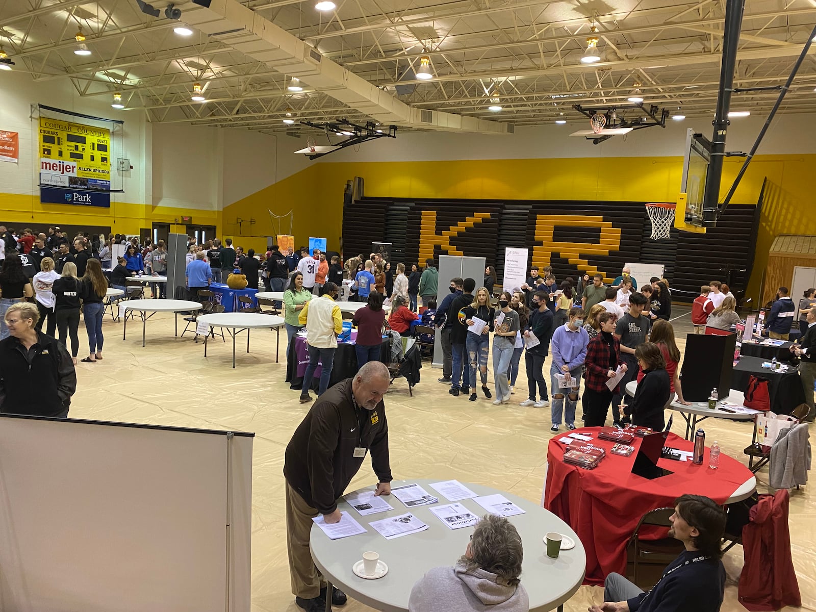 NELSD recently had our annual career day at Kenton Ridge High School with 11th and 12th graders from Northeastern and 10th, 11th, and 12th graders from KRHS meeting with colleges, military branches, and local businesses. Intervention Specialist Jessica Blazer started this event and works with local companies to coordinate it each year.