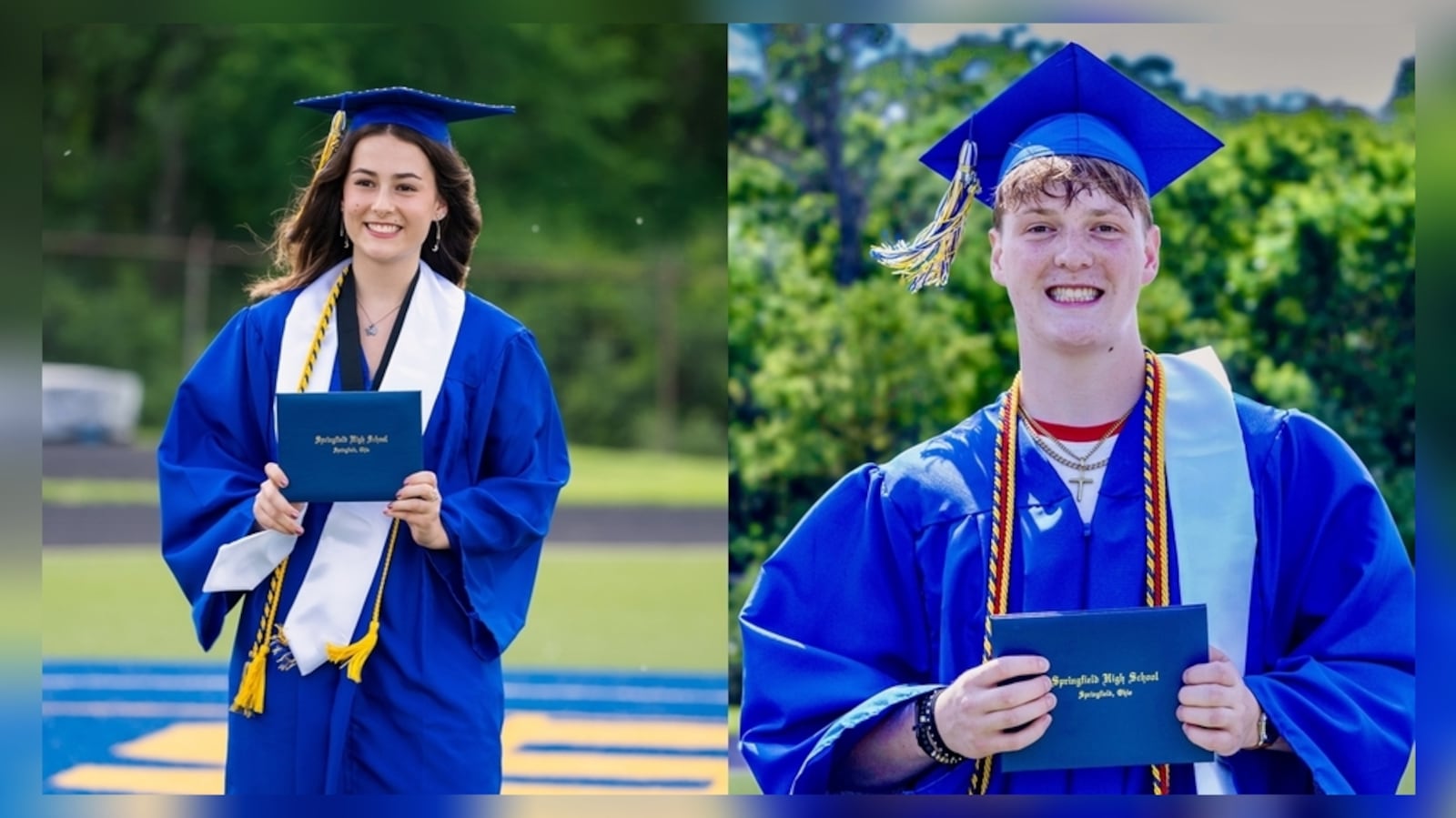 Springfield High School 2024 graduates Hannah Mattison and Max Arimany earned perfect scores on IB exams last spring.