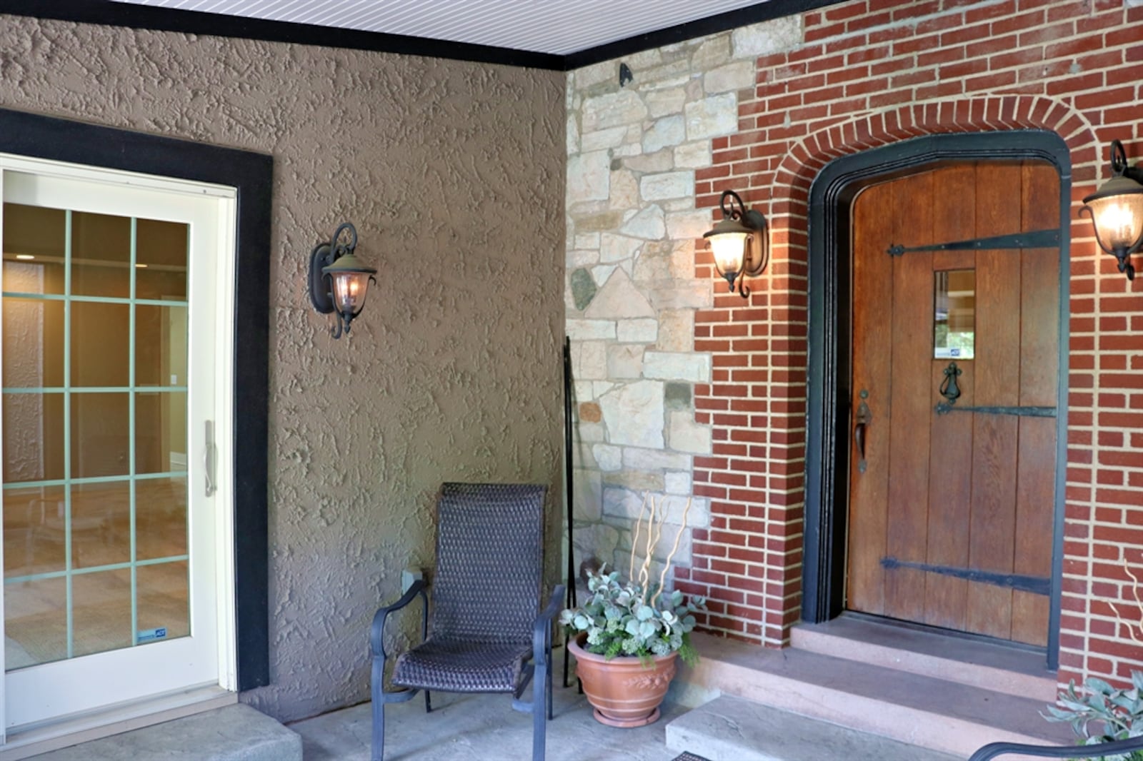 English Tudor design influences can be seen in this Oakwood home. 