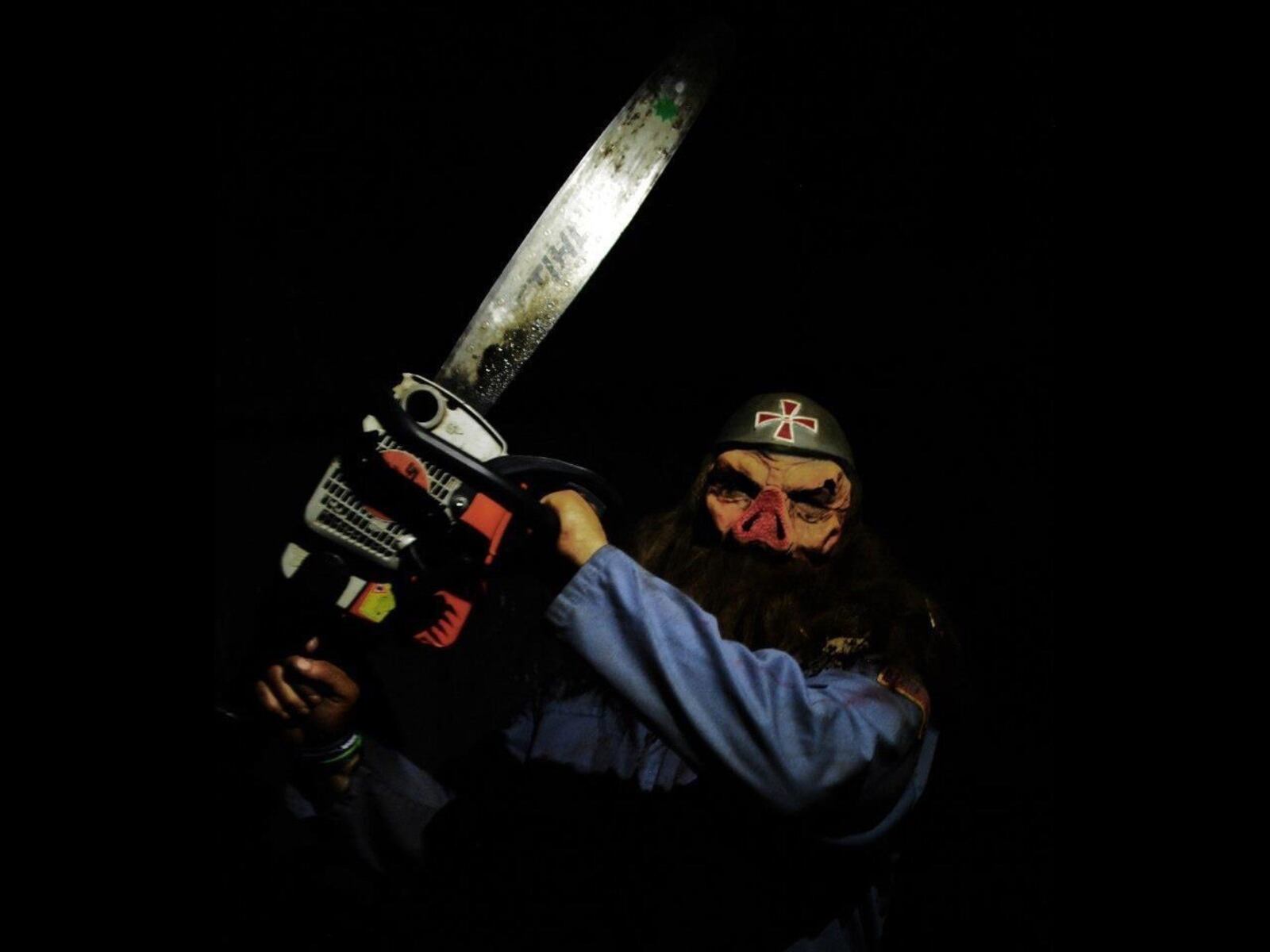 Characters such as this are a common sight at the Brimstone Haunt (formerly the Springboro Haunted Hayride and Black Bog) in Wilmington. CONTRIBUTED