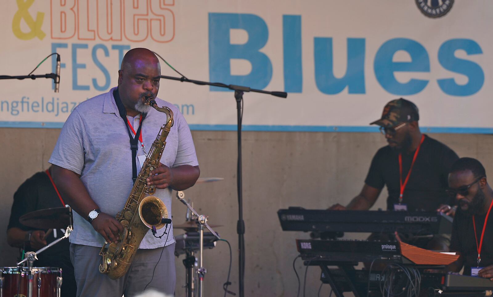 The Liquid Crystal Project plays during the Springfield Jazz & Blues Festival Friday, August 11, 2023 at Mother Stewart's Brewery. BILL LACKEY/STAFF