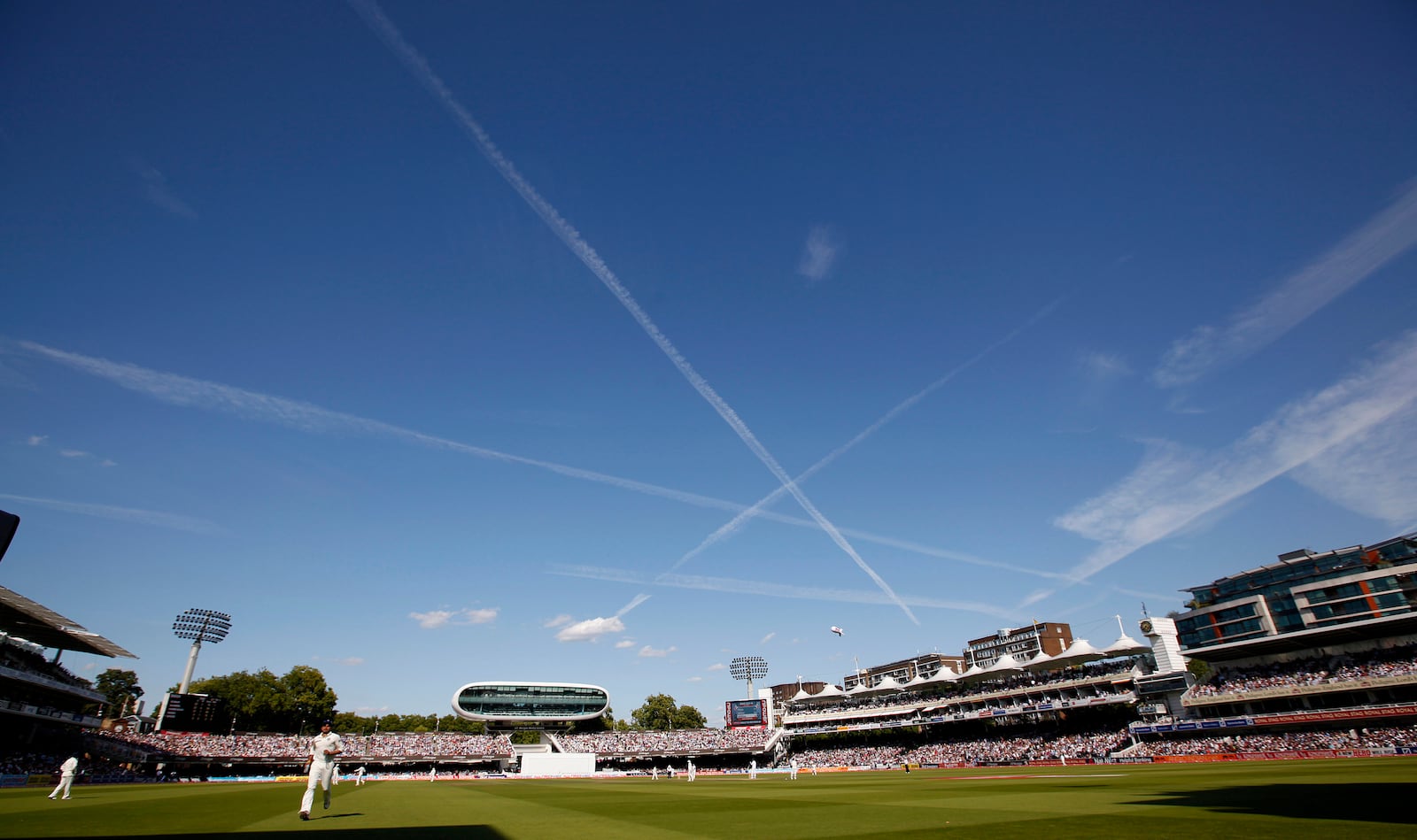 FILE - Lords Cricket ground as England play India in the First Test in London, July, 24, 2011. (AP Photo/Alastair Grant, File)