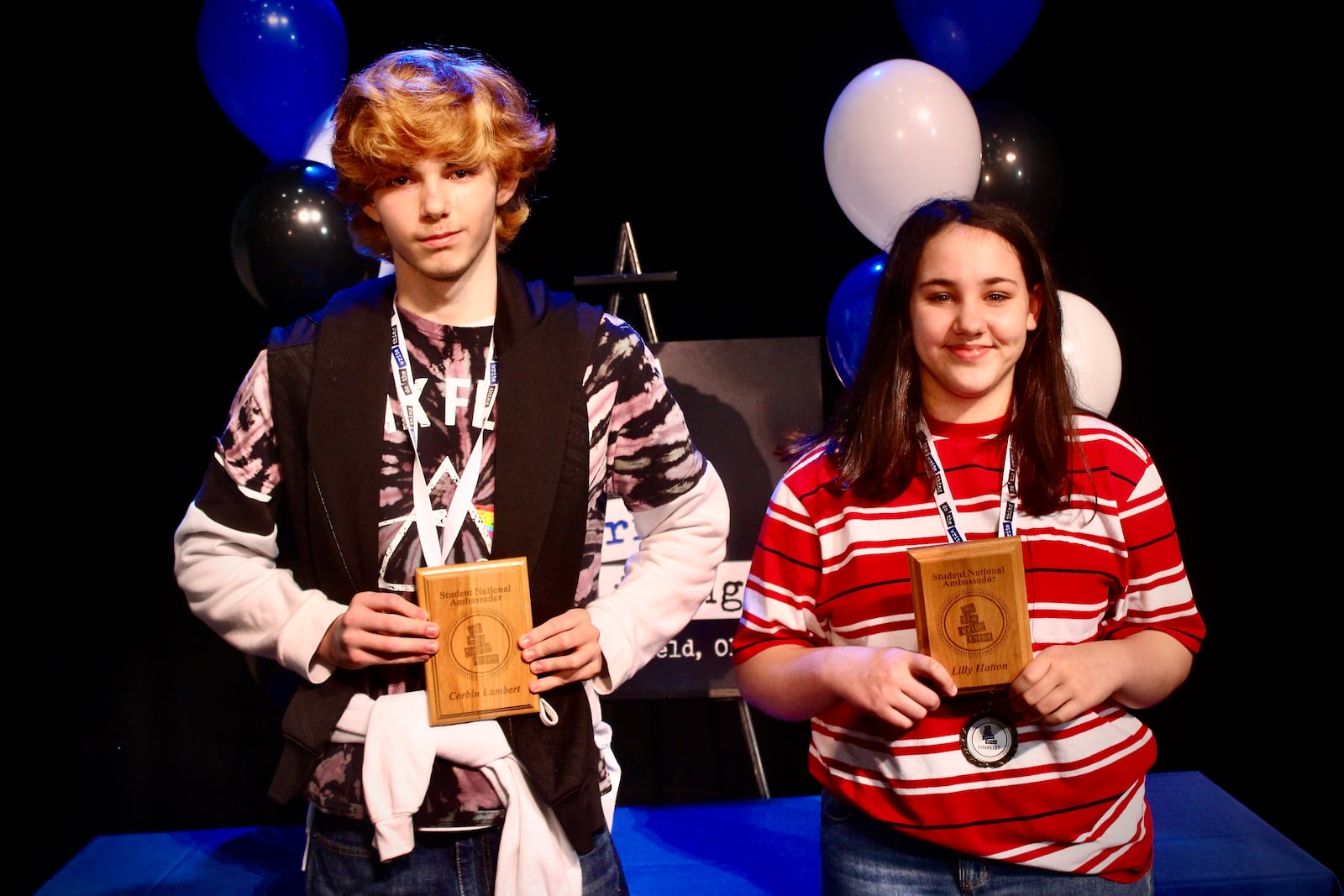 Roosevelt Middle School students Lily Hatton & Corbin Lambert. Contributed/Springfield City School District.