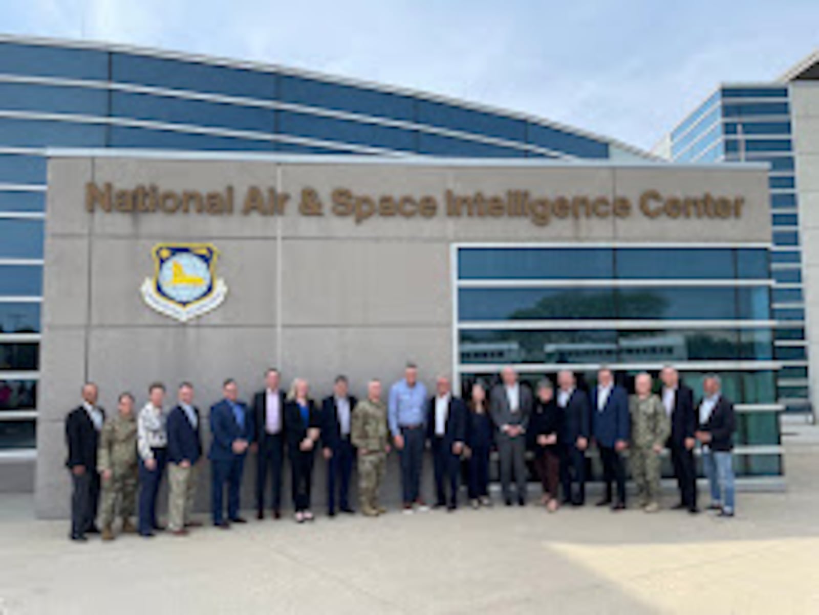 Members of the House Permanent Select Committee on Intelligence, with leaders of the National Air and Space Intelligence Center (NASIC) at Wright-Patterson Air Force Base. Photo courtesy of the office of U.S. Rep. Mike Turner.