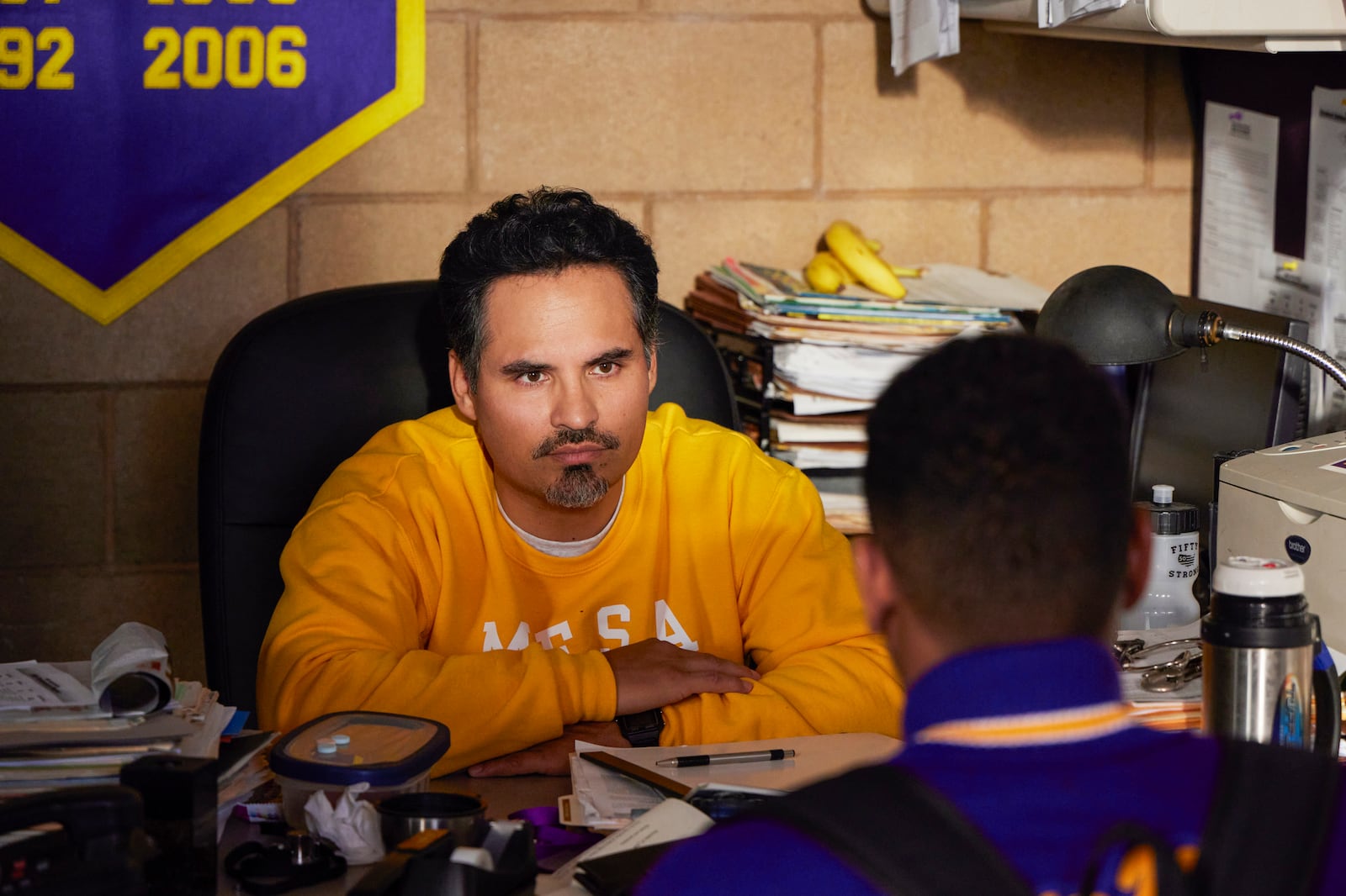 This image released by Amazon/MGM shows Michael Pena in a scene from "Unstoppable." (Ana Carballosa/Amazon/MGM via AP)