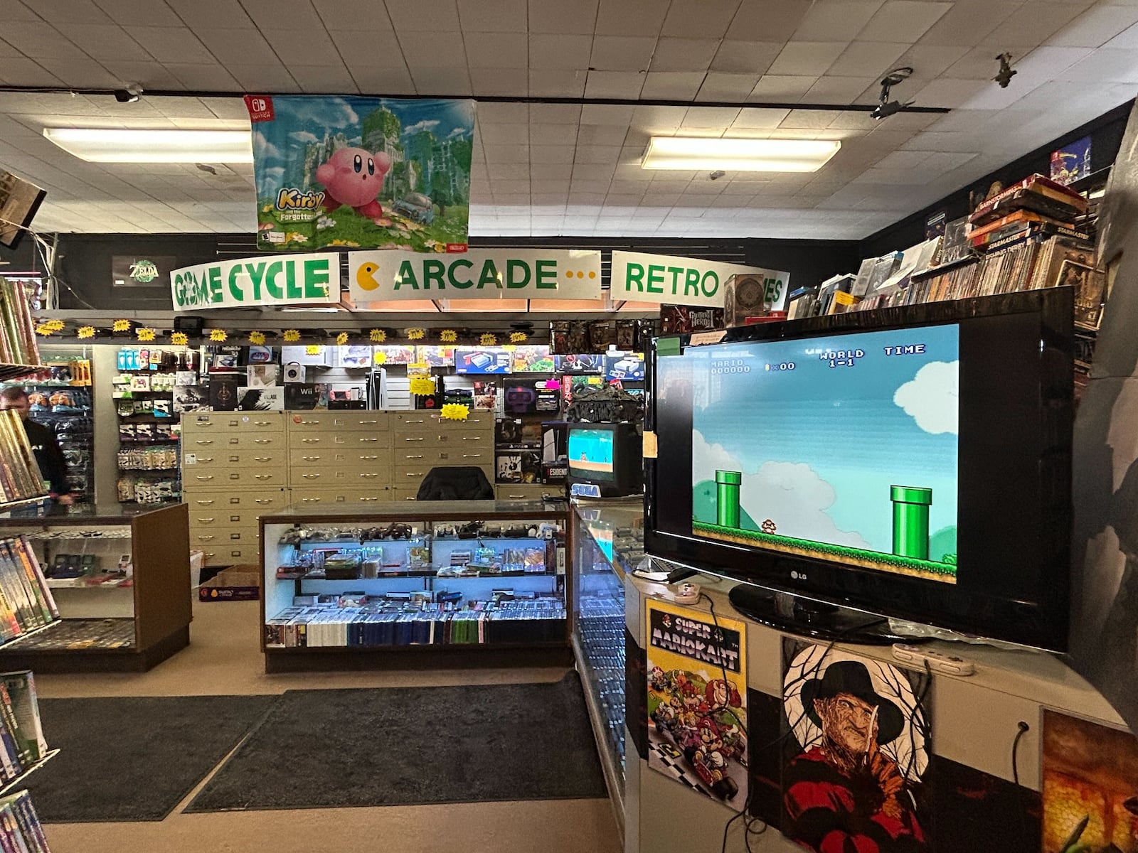 Game Cycle is a retro game store and arcade located at 1300 St. Paris Road, Springfield. The shop also sells retro DVDs, records and memorabilia. Photos by Alex Cutler