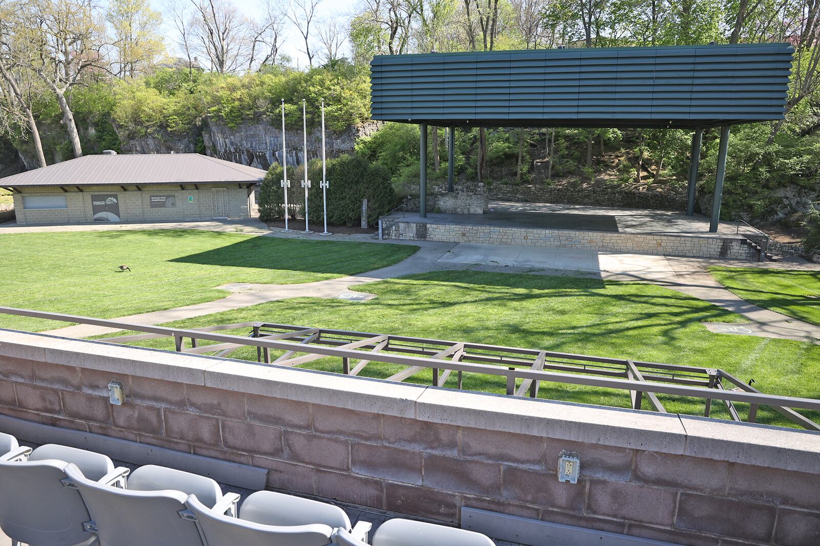 Veterans Park Amphitheater where the Summer Arts Festival is held. BILL LACKEY/STAFF