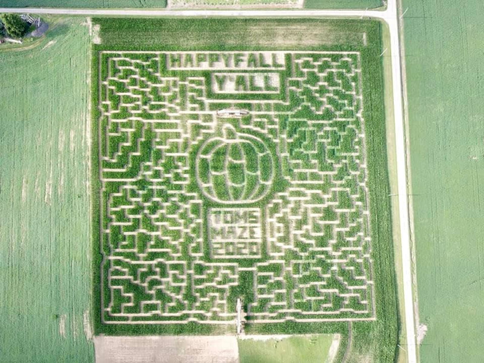 Tom's Corn Maze in Germantown boasts one of the most challenging courses, with eight acres of twisting turns.