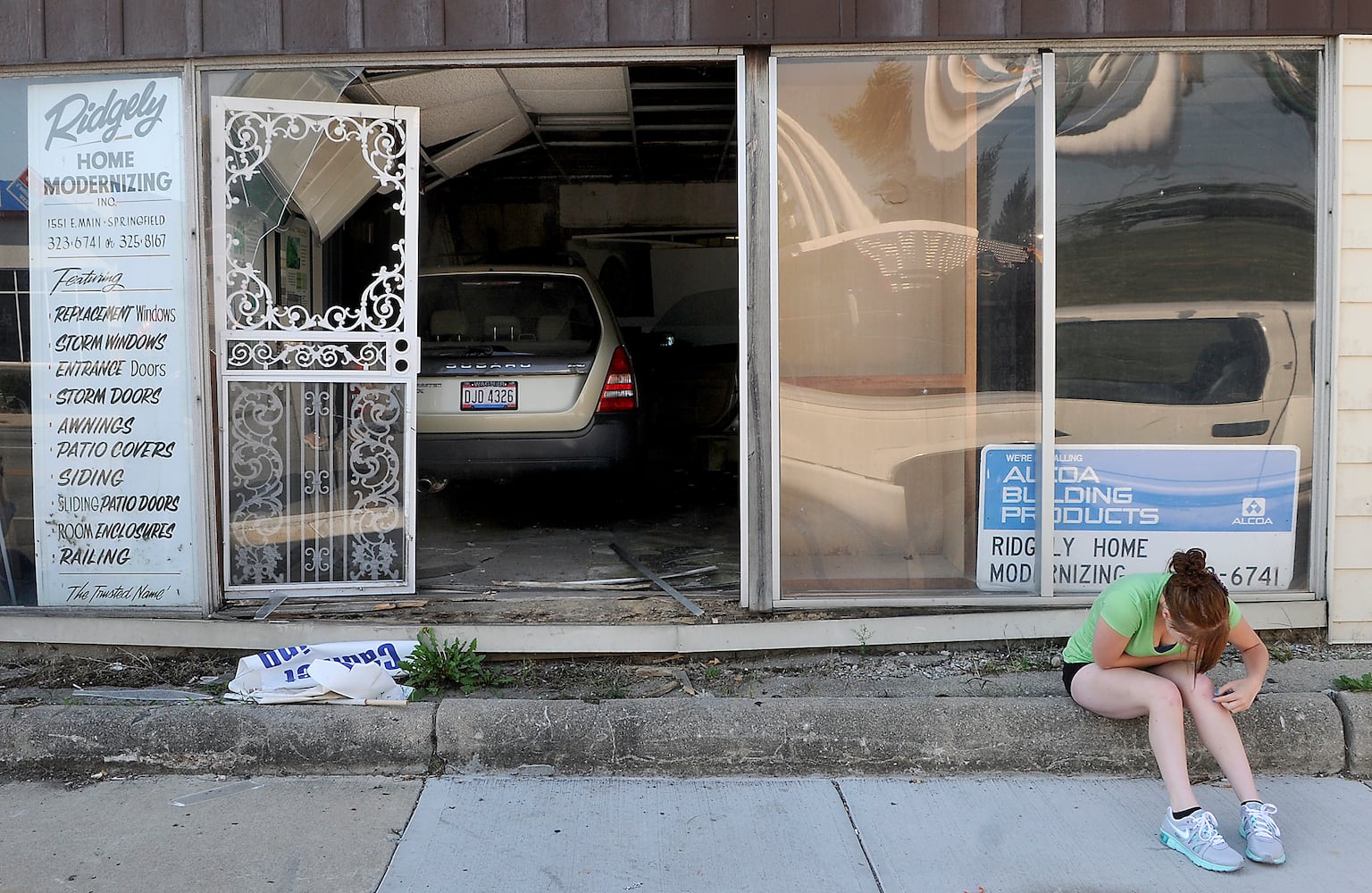 Car into Building