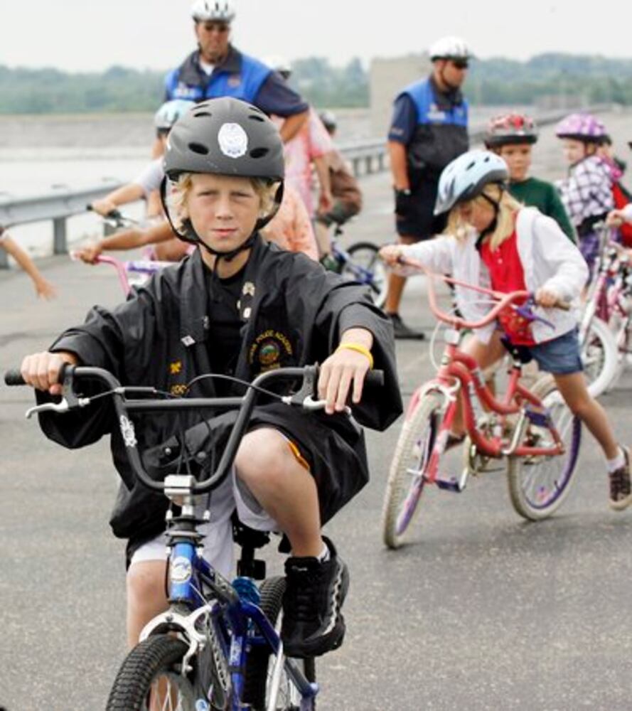 Kids learn about bike safety