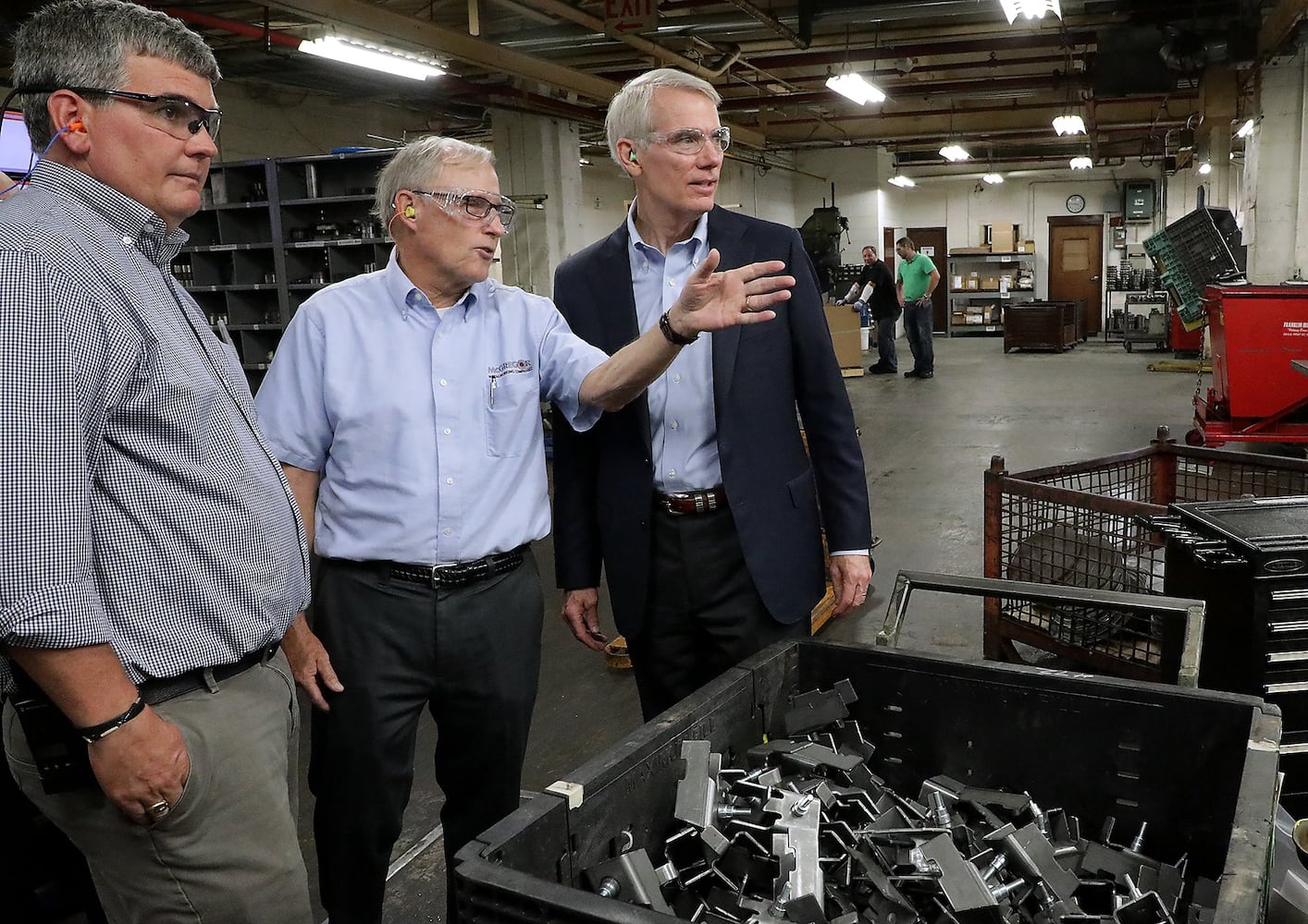 Rob Portman at Morgan Machine Tool Co