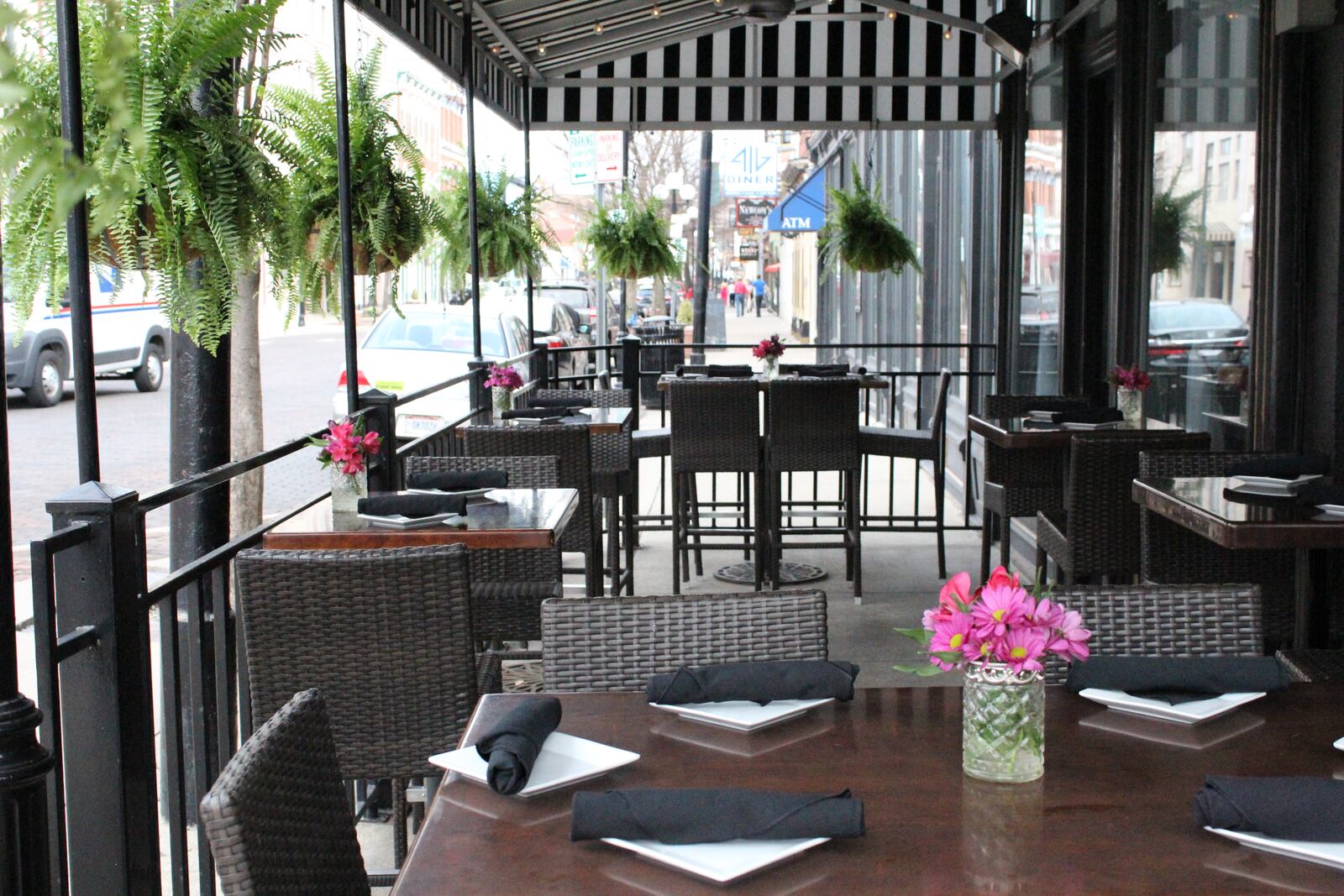 Salar Restaurant and Lounge, 400 E. Fifth St., will celebrate patio season by opening the renovated back patio space Saturday, April 13, 2019.  The front patio is pictured.