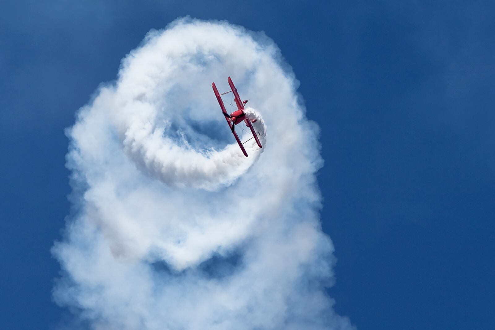 Sean D. Tucker and his 400 hp Oracle Challenger, will return to the Vectren Dayton Air Show in 2018 for the last time. CONTRIBUTED.