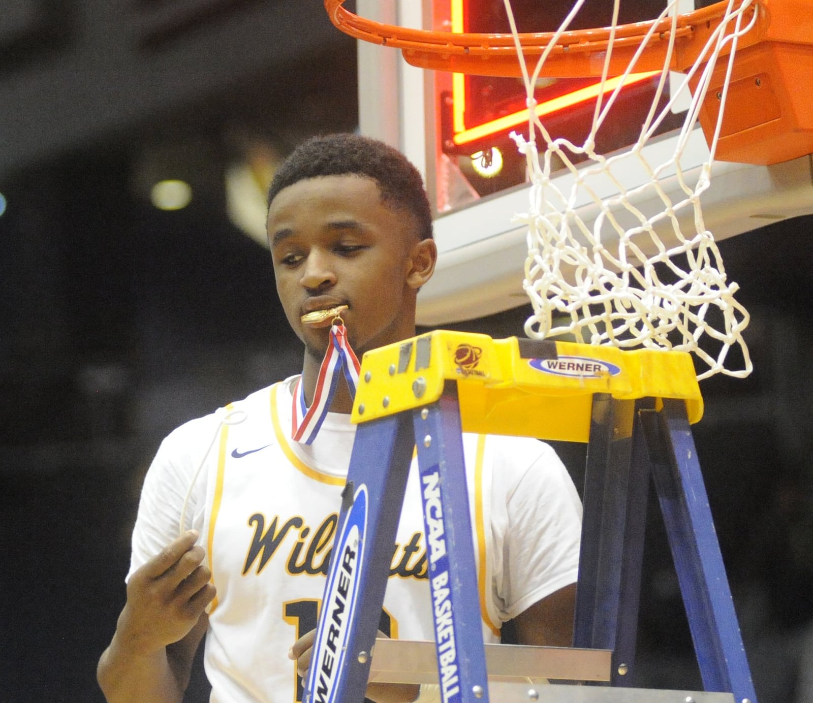 Springfield’s Michael Wallace can taste a district title. Springfield defeated Elder 51-45 in a D-I district final at UD Arena on Saturday, March 10, 2018. MARC PENDLETON / STAFF