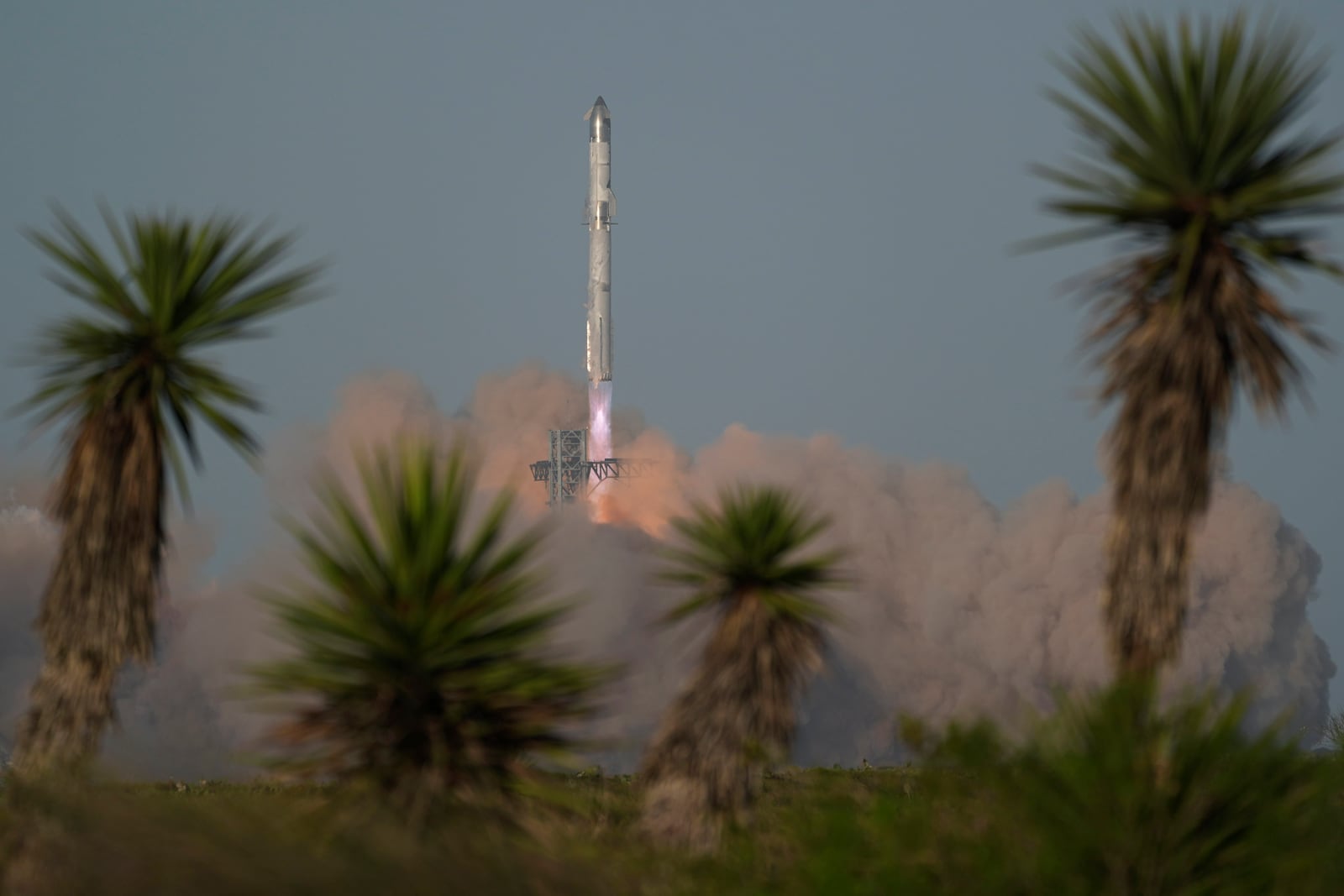 SpaceX's mega rocket Starship lifts off for a test flight from Starbase in Boca Chica, Texas, Thursday, March 6, 2025. (AP Photo/Eric Gay)